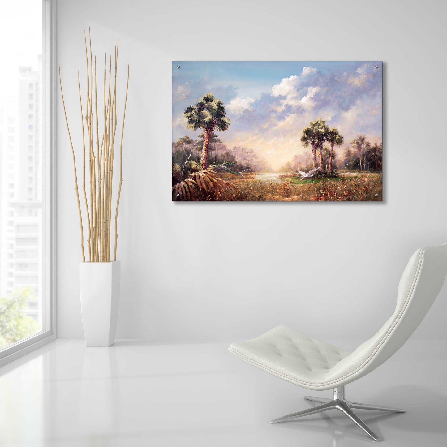 Epic Art 'Golden Glades' by Art Fronckowiak, Acrylic Glass Wall Art,36x24