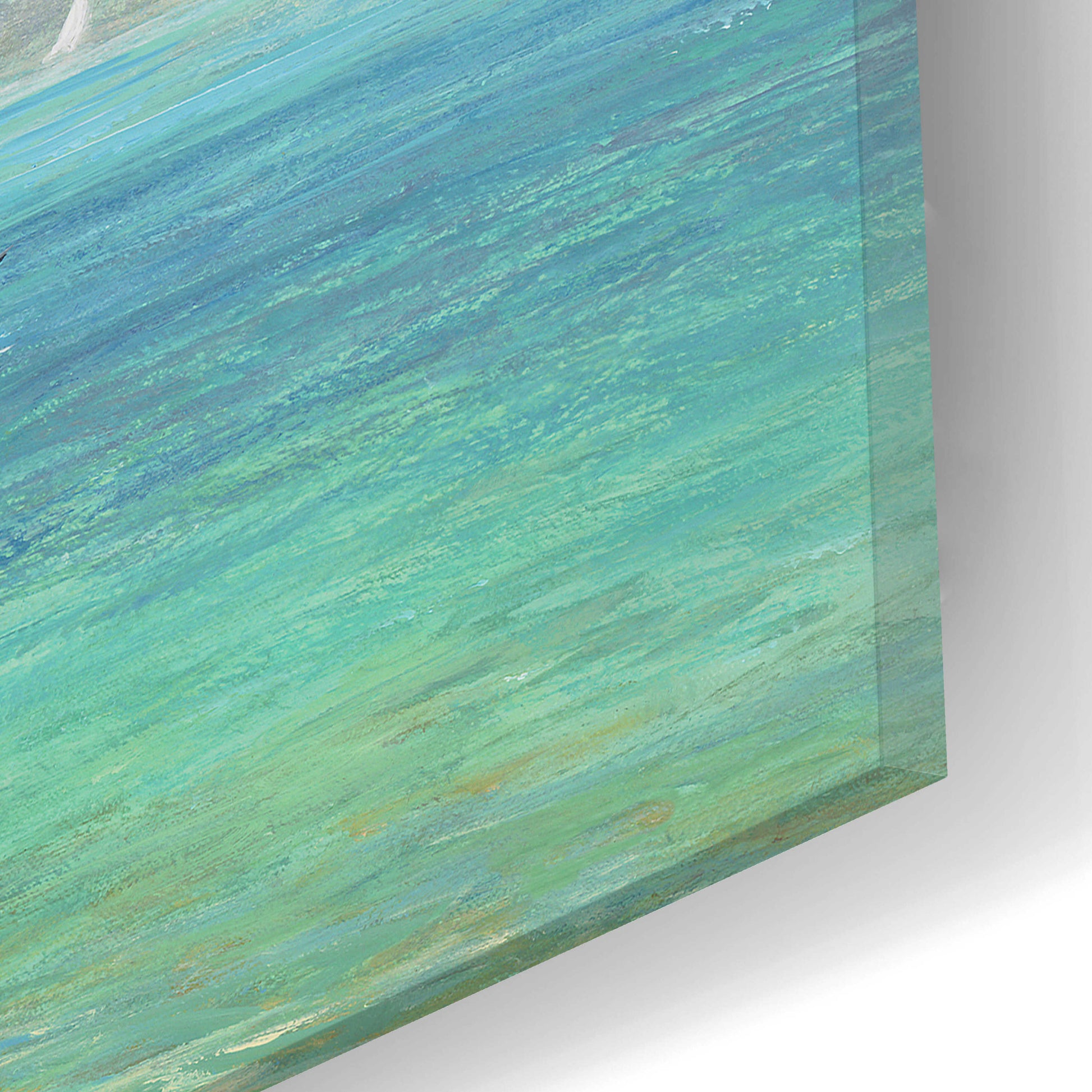 Epic Art 'Island Cove' by Art Fronckowiak, Acrylic Glass Wall Art,24x12