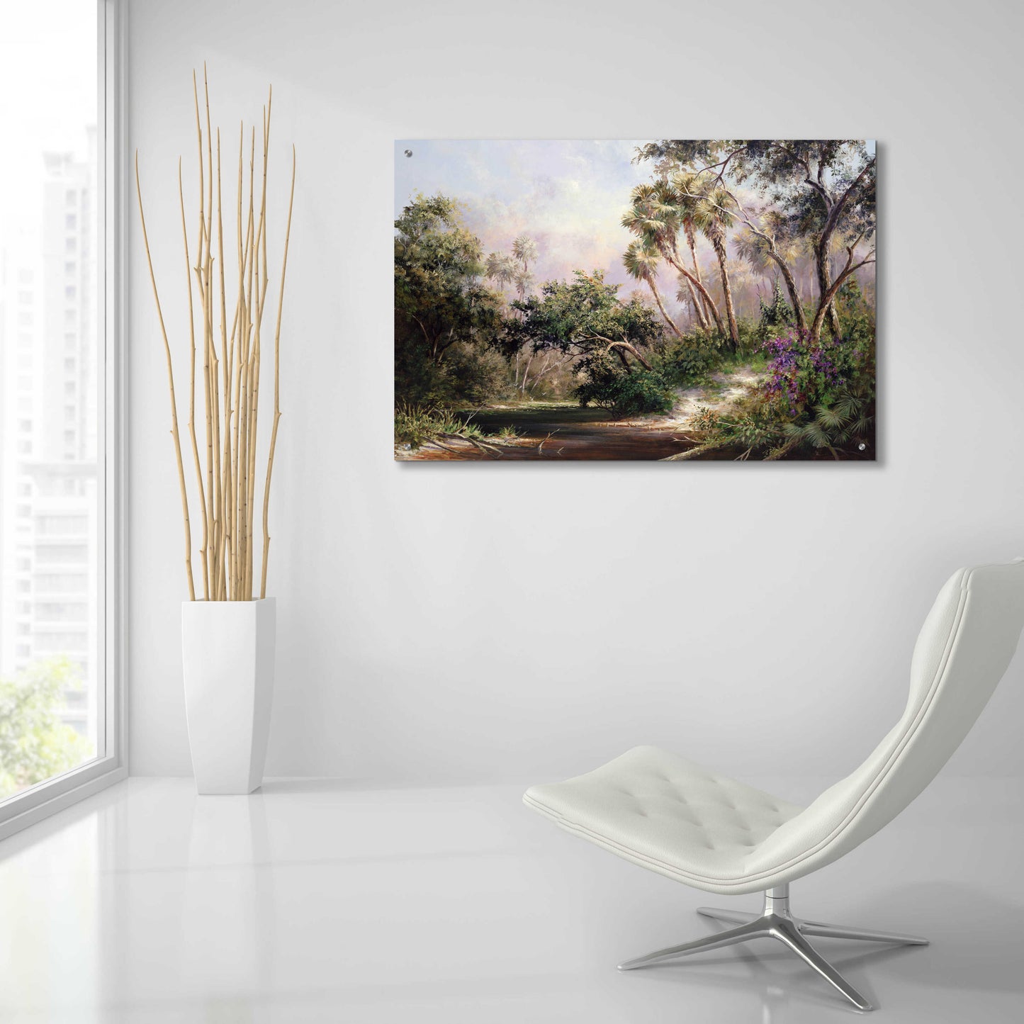 Epic Art 'Myakka River Scene' by Art Fronckowiak, Acrylic Glass Wall Art,36x24