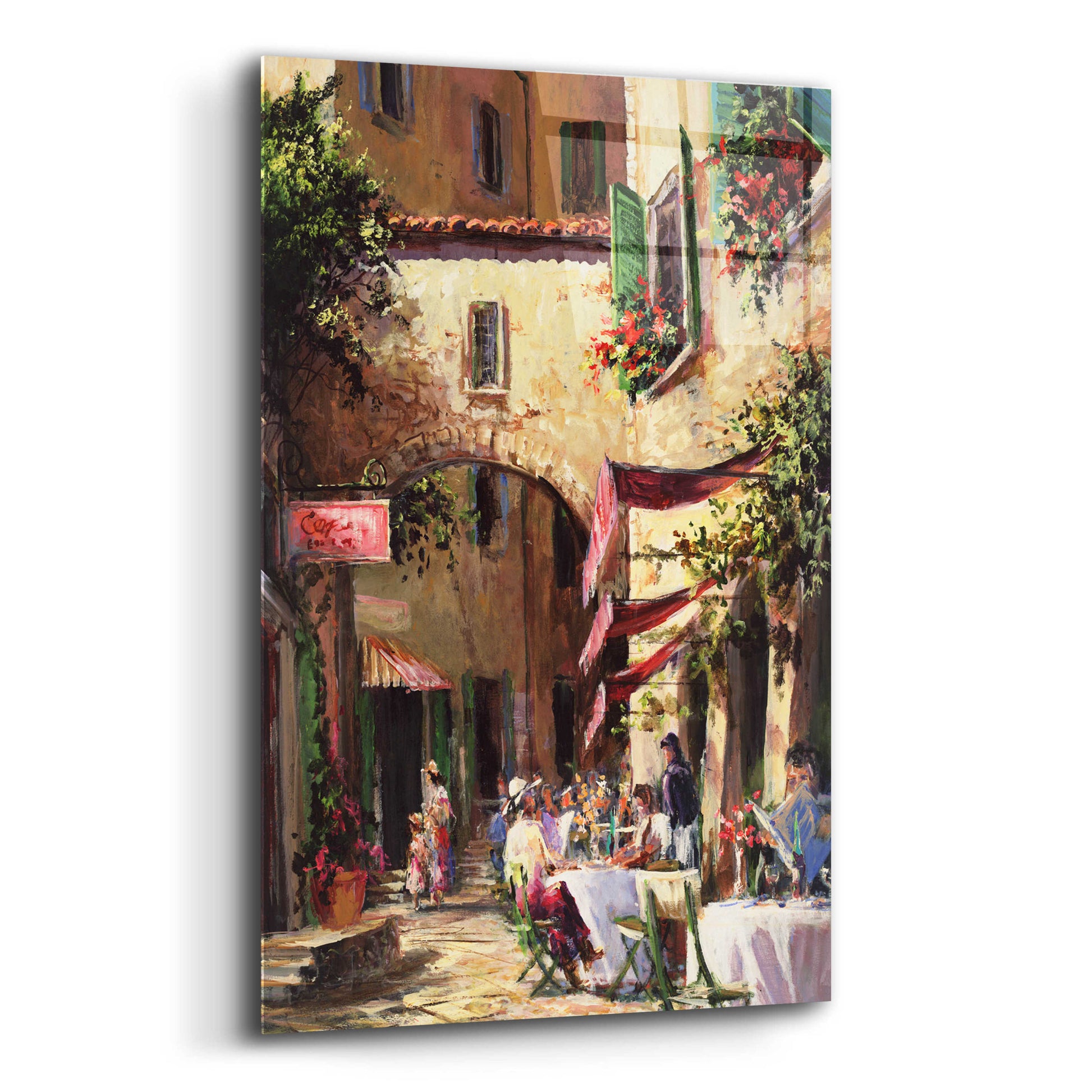 Epic Art 'Piazza' by Art Fronckowiak, Acrylic Glass Wall Art,12x16