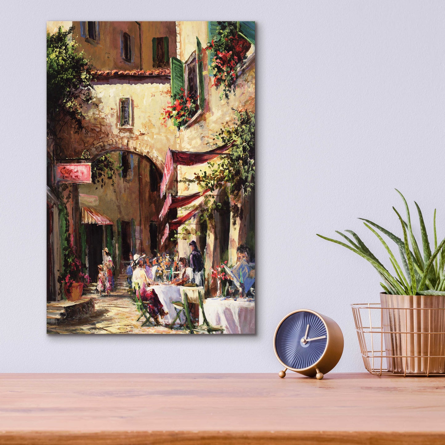 Epic Art 'Piazza' by Art Fronckowiak, Acrylic Glass Wall Art,12x16