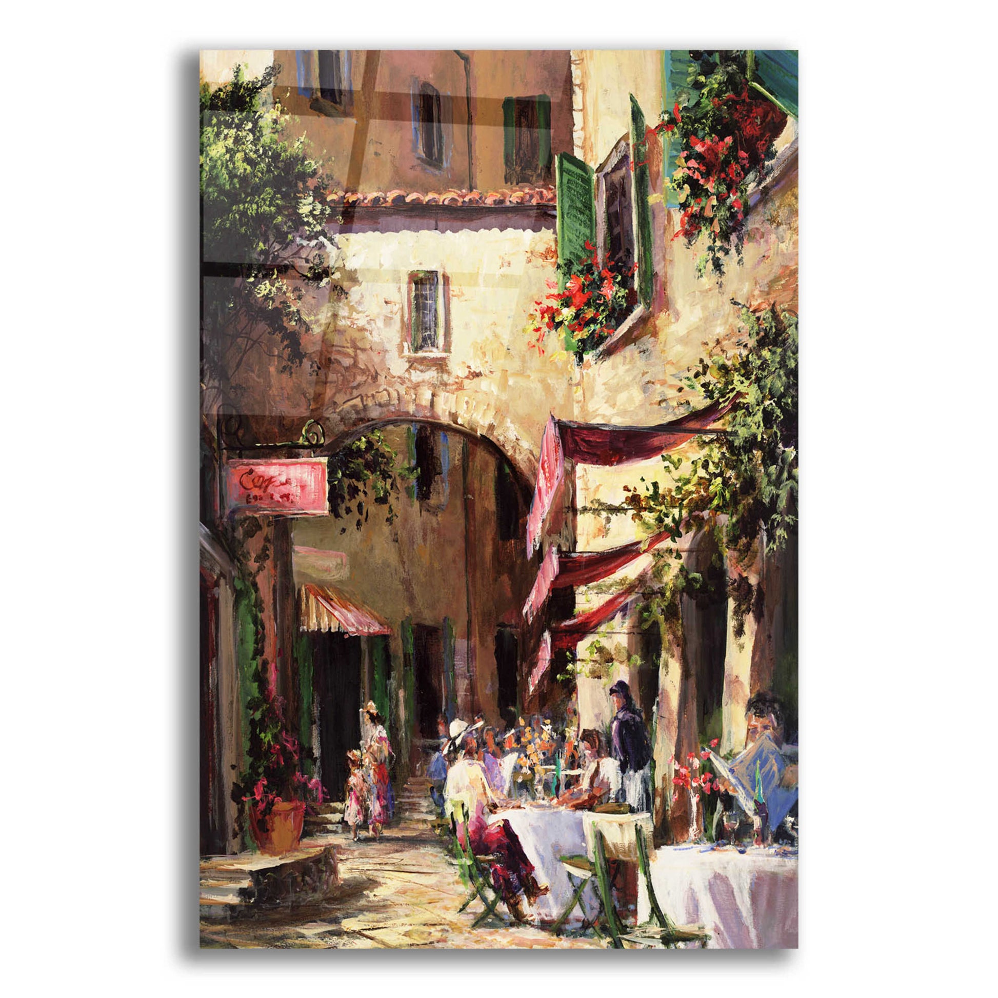 Epic Art 'Piazza' by Art Fronckowiak, Acrylic Glass Wall Art,12x16