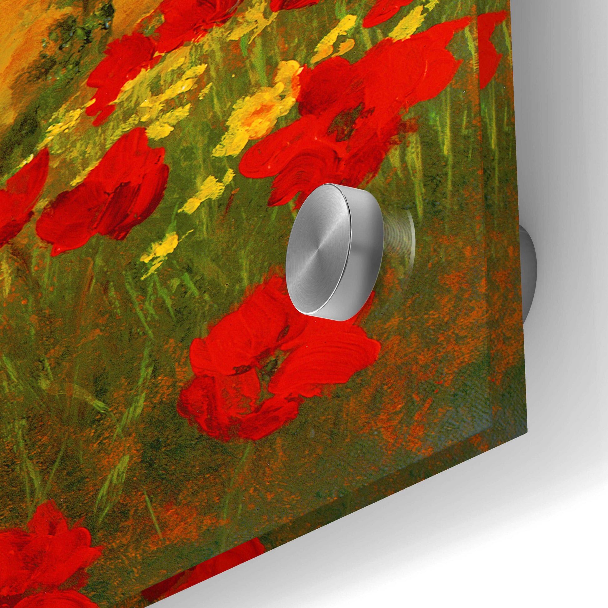 Epic Art 'Poppies of Toscano I' by Art Fronckowiak, Acrylic Glass Wall Art,24x24