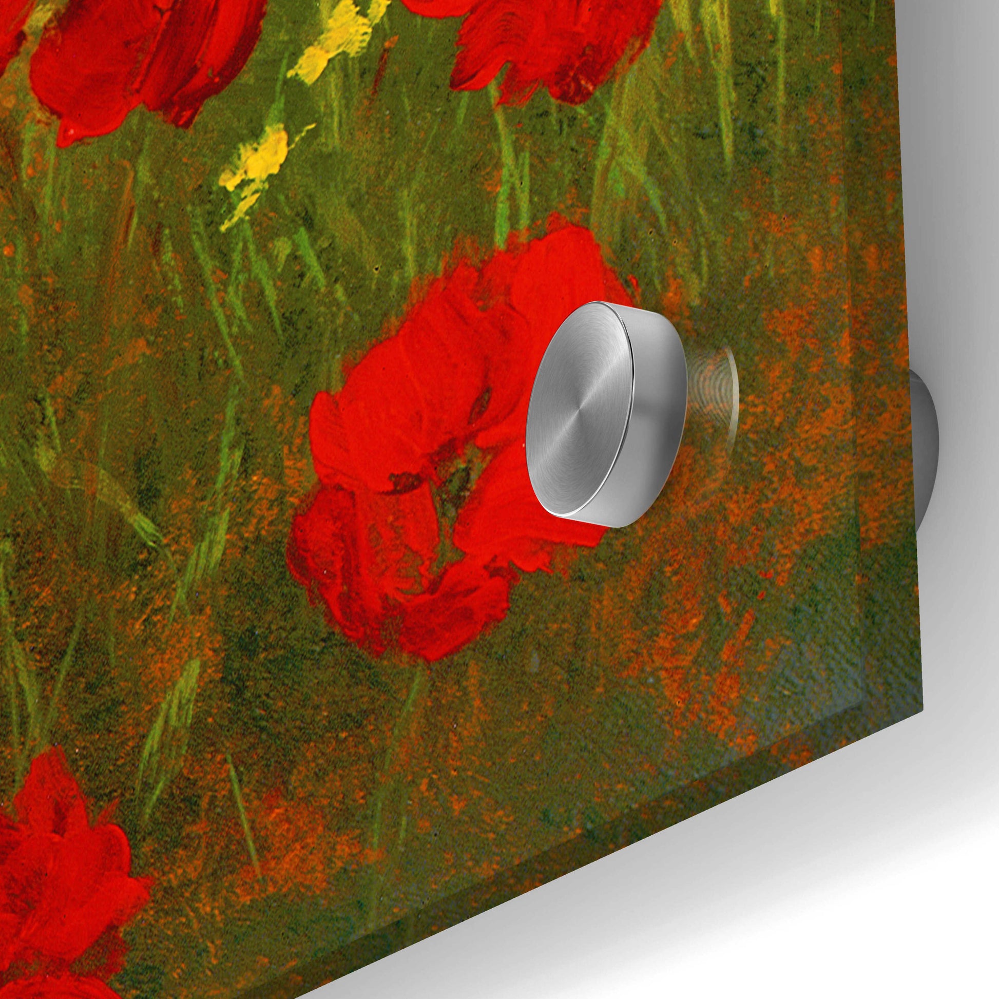 Epic Art 'Poppies of Toscano I' by Art Fronckowiak, Acrylic Glass Wall Art,36x36