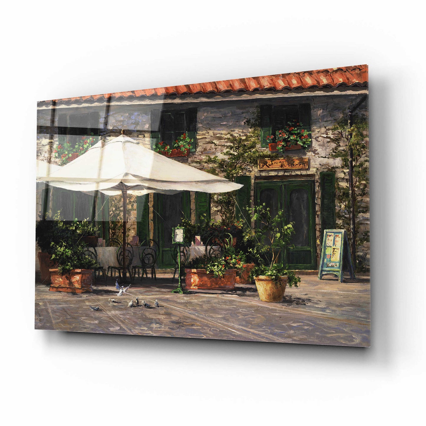 Epic Art 'Ristorante Il Pozzo' by Art Fronckowiak, Acrylic Glass Wall Art,16x12