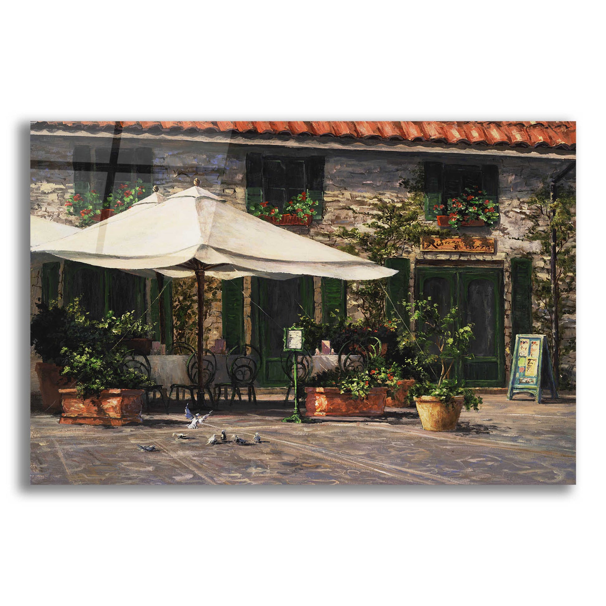 Epic Art 'Ristorante Il Pozzo' by Art Fronckowiak, Acrylic Glass Wall Art,24x16