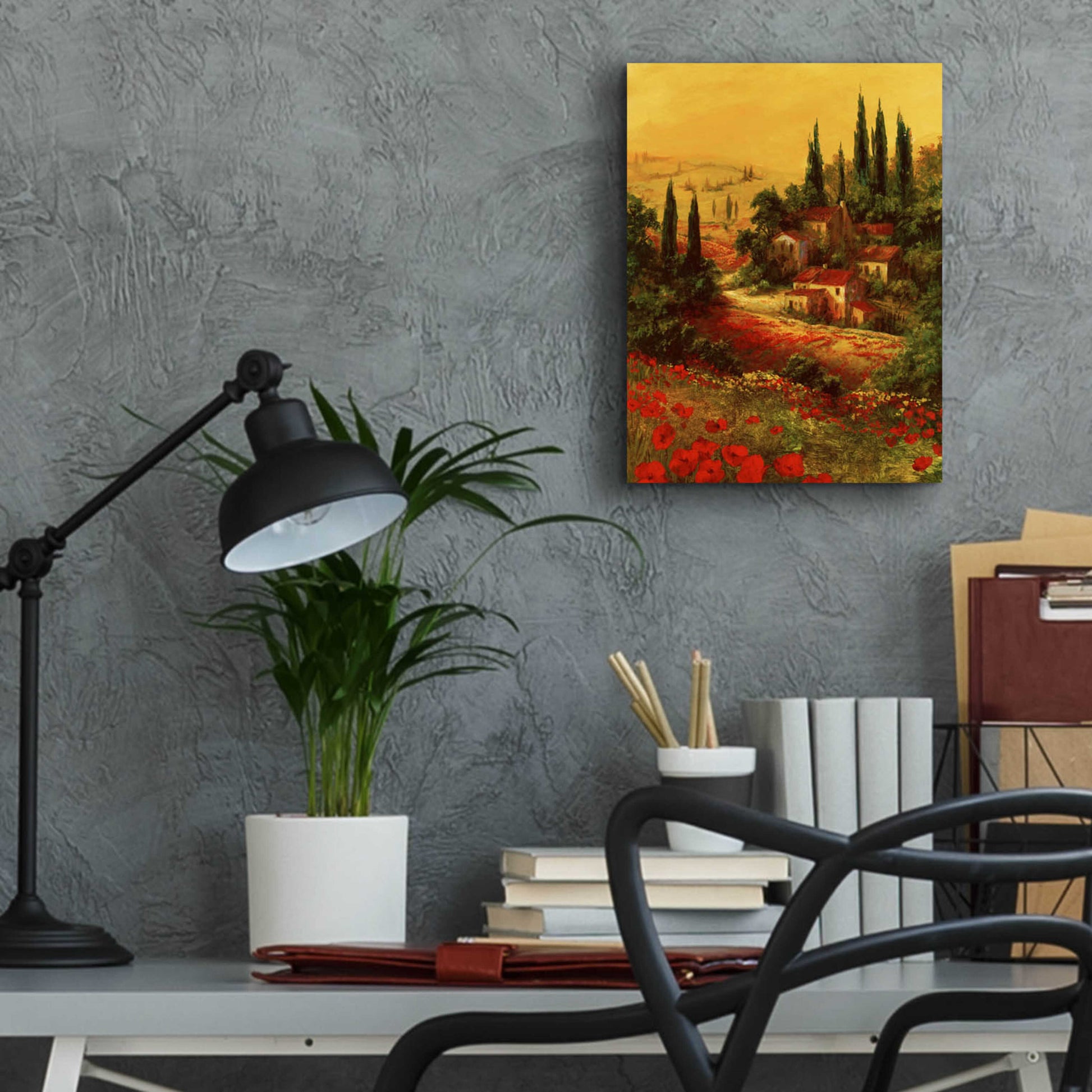 Epic Art 'Toscano Valley I' by Art Fronckowiak, Acrylic Glass Wall Art,12x16