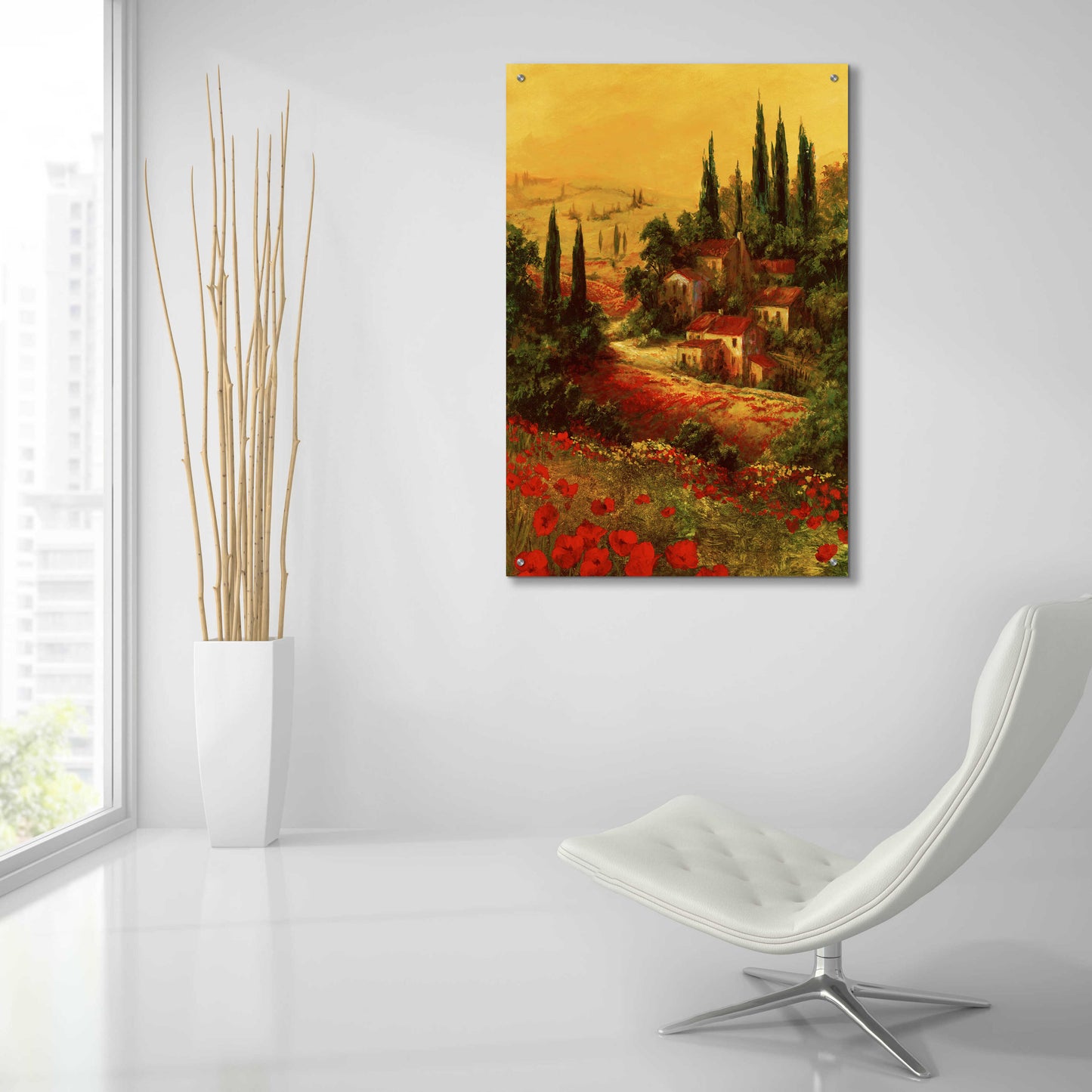 Epic Art 'Toscano Valley I' by Art Fronckowiak, Acrylic Glass Wall Art,24x36