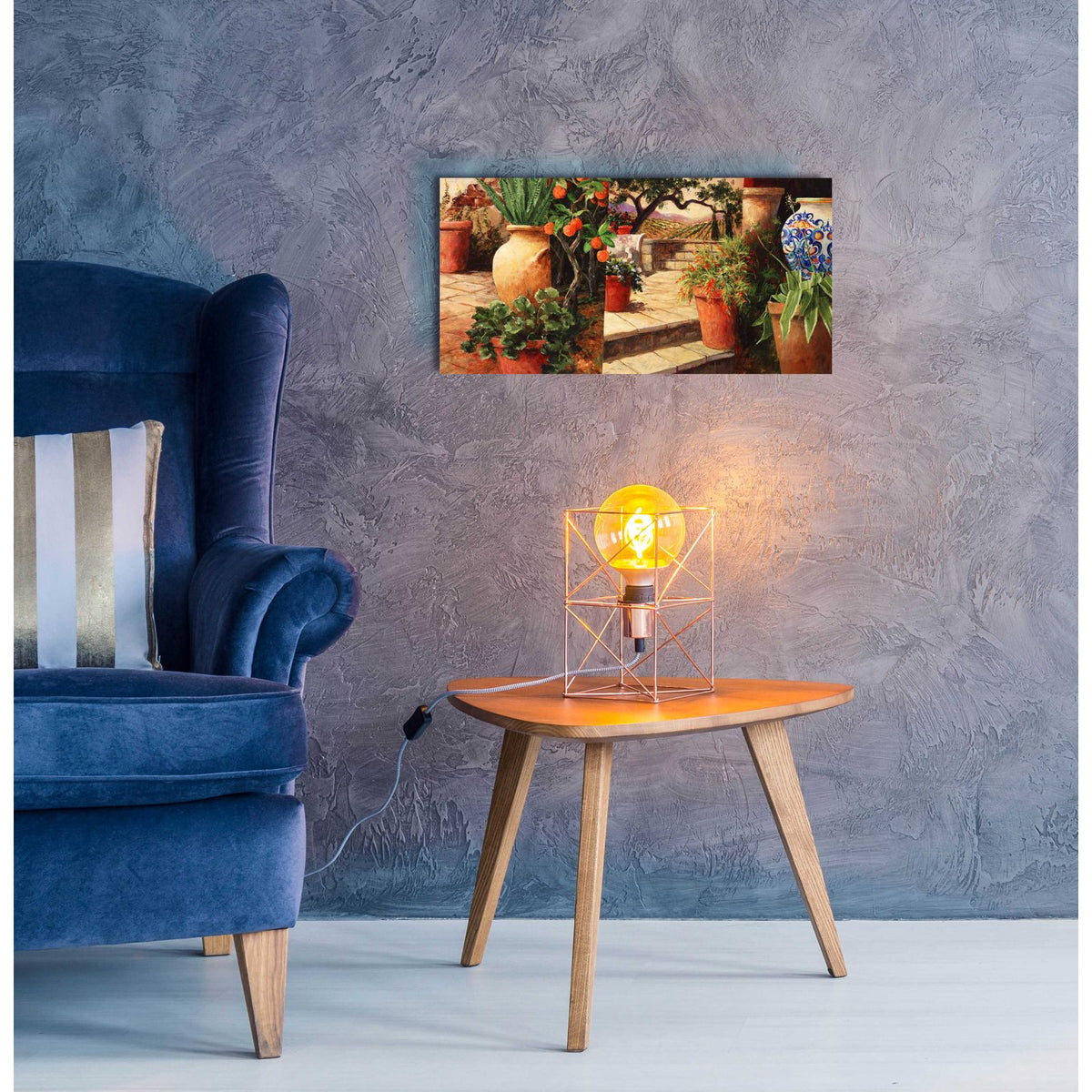 Turo Tuscan Orange by Art Fronckowiak - 24x12 acrylic wall art in a room