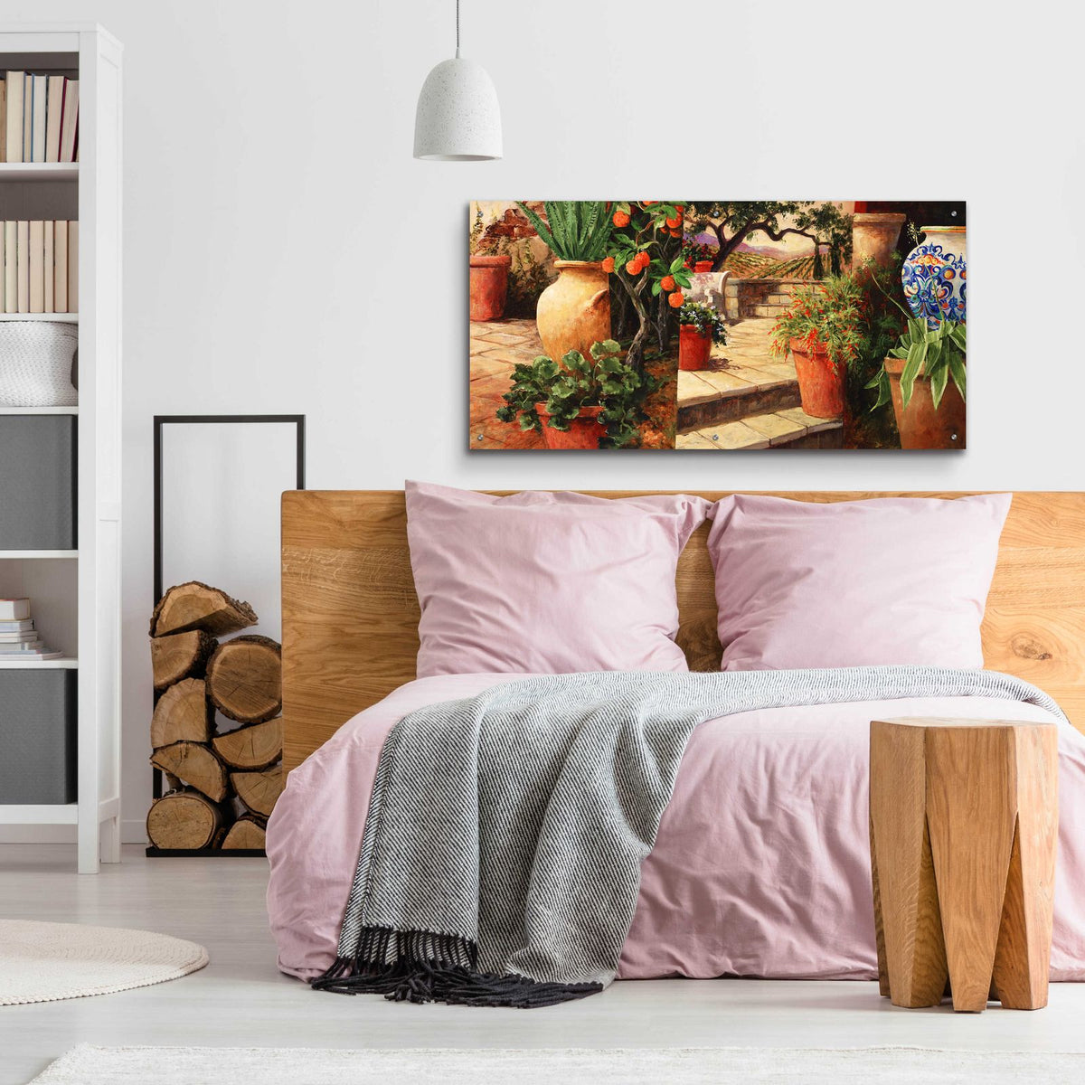 Turo Tuscan Orange by Art Fronckowiak - 48x24 acrylic wall art in a room