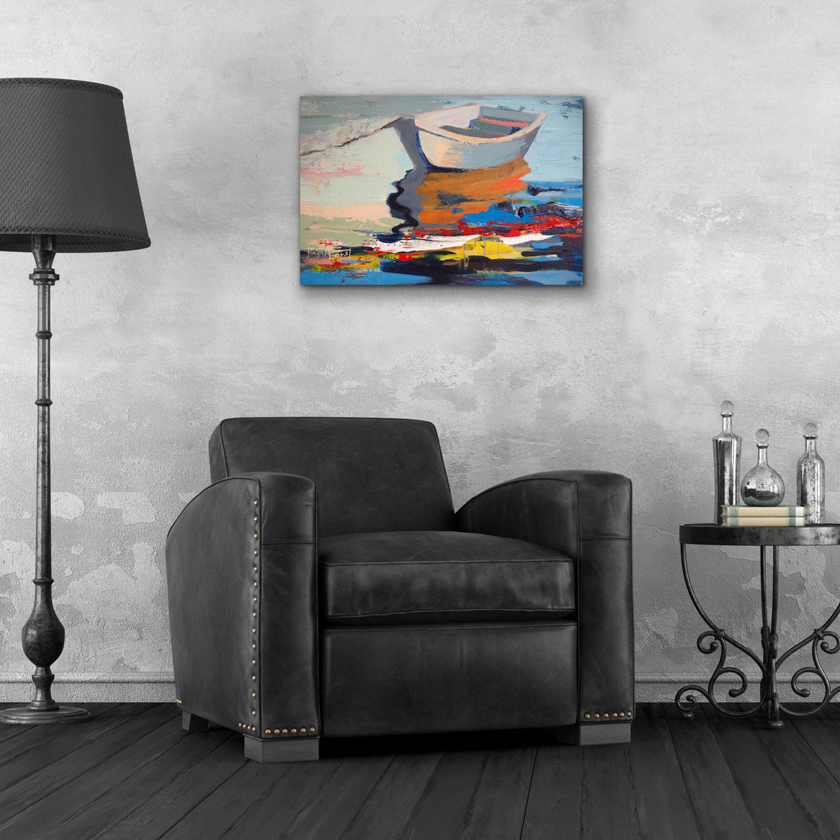 Epic Art 'Boathouse Rebel' by Beth Forst, Acrylic Glass Wall Art,24x16