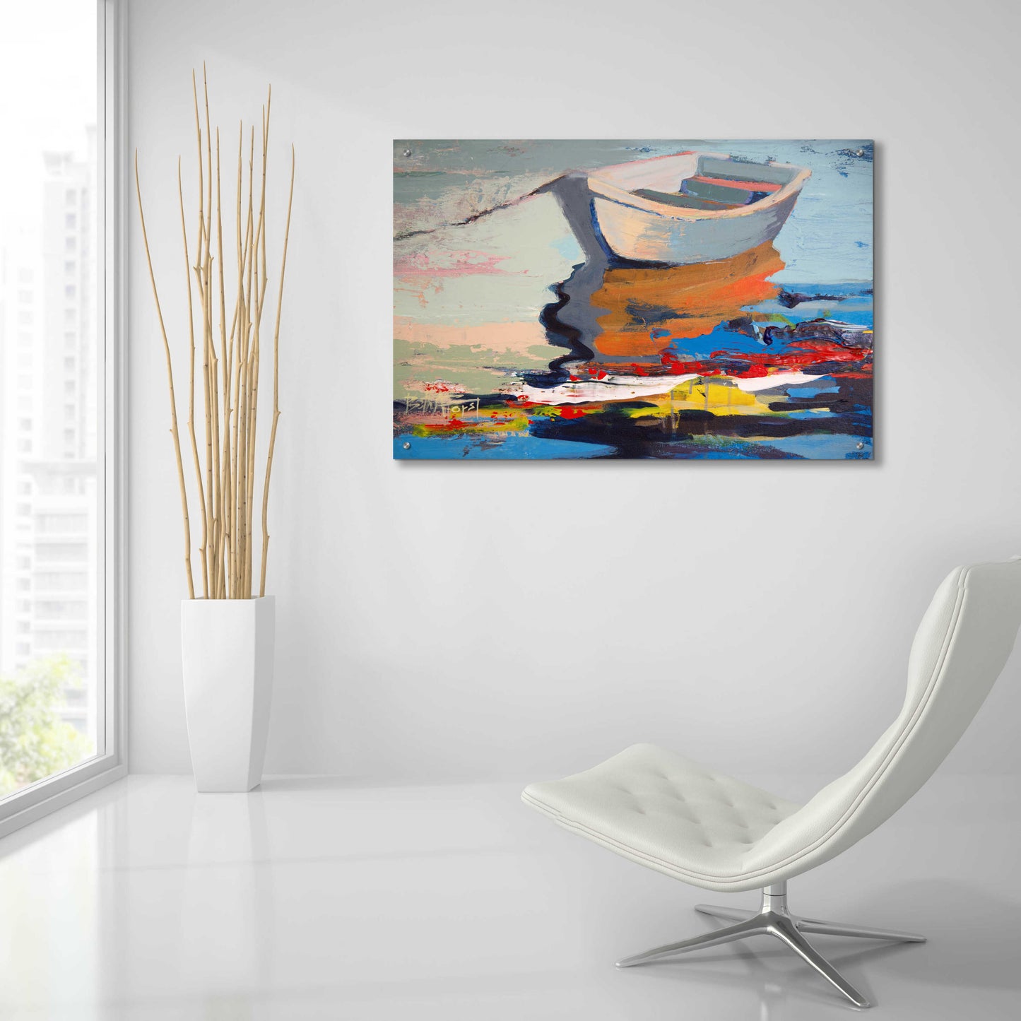 Epic Art 'Boathouse Rebel' by Beth Forst, Acrylic Glass Wall Art,36x24