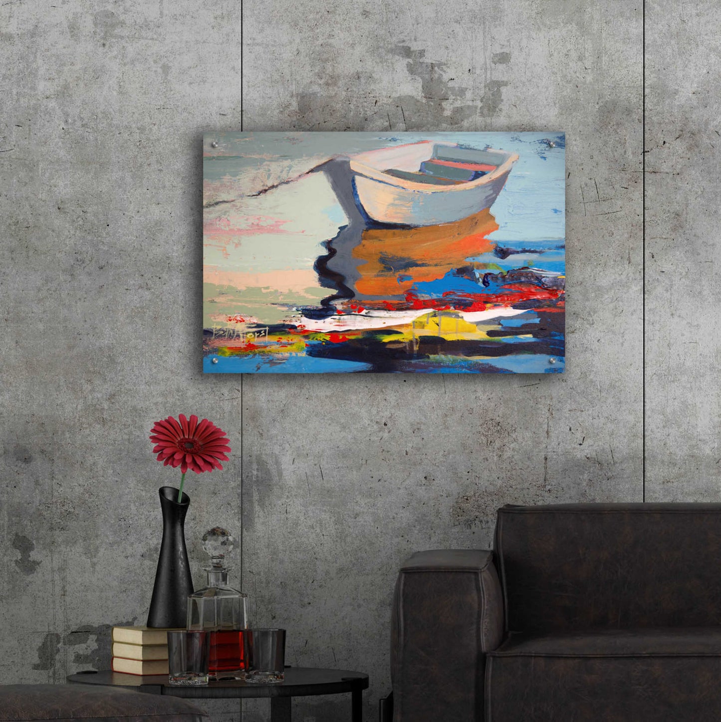 Epic Art 'Boathouse Rebel' by Beth Forst, Acrylic Glass Wall Art,36x24