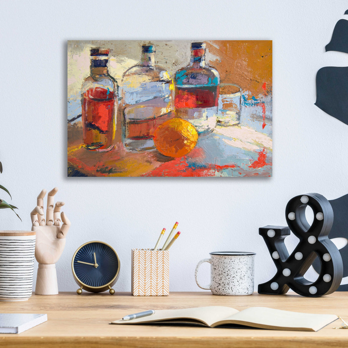 Epic Art 'Bourbon L’Orange' by Beth Forst, Acrylic Glass Wall Art,16x12