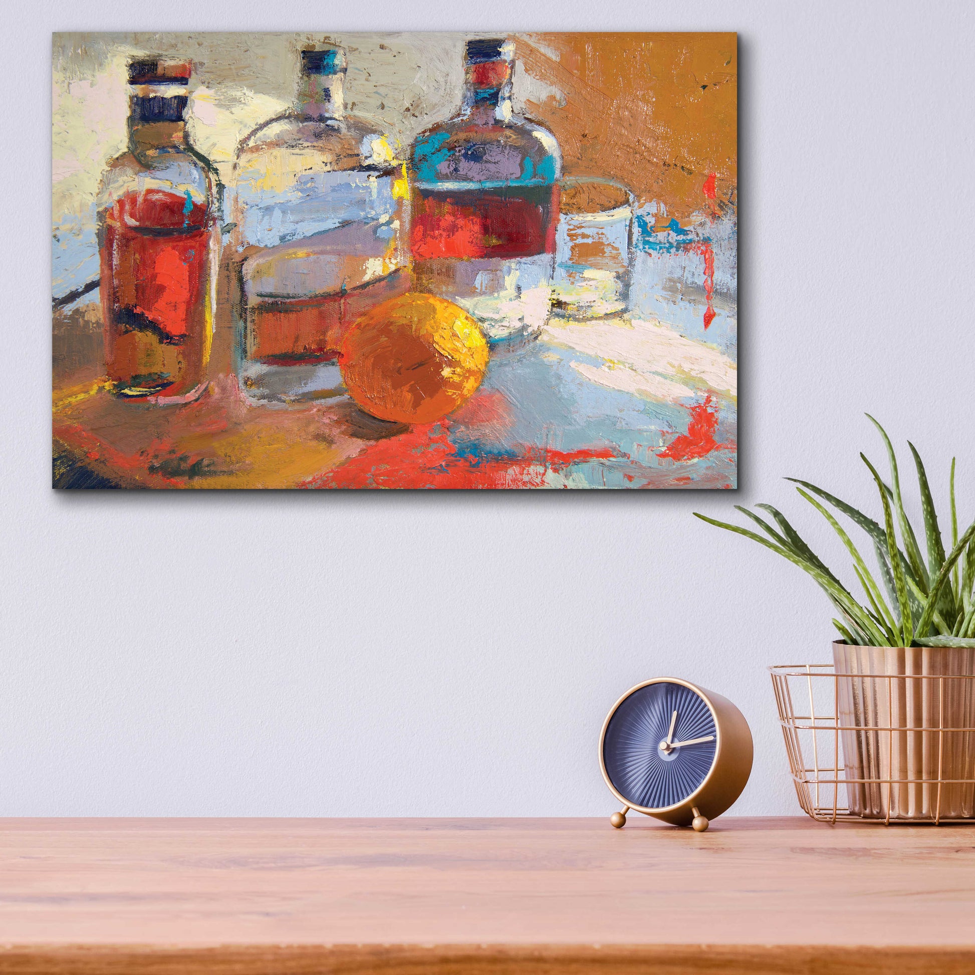 Epic Art 'Bourbon L’Orange' by Beth Forst, Acrylic Glass Wall Art,16x12