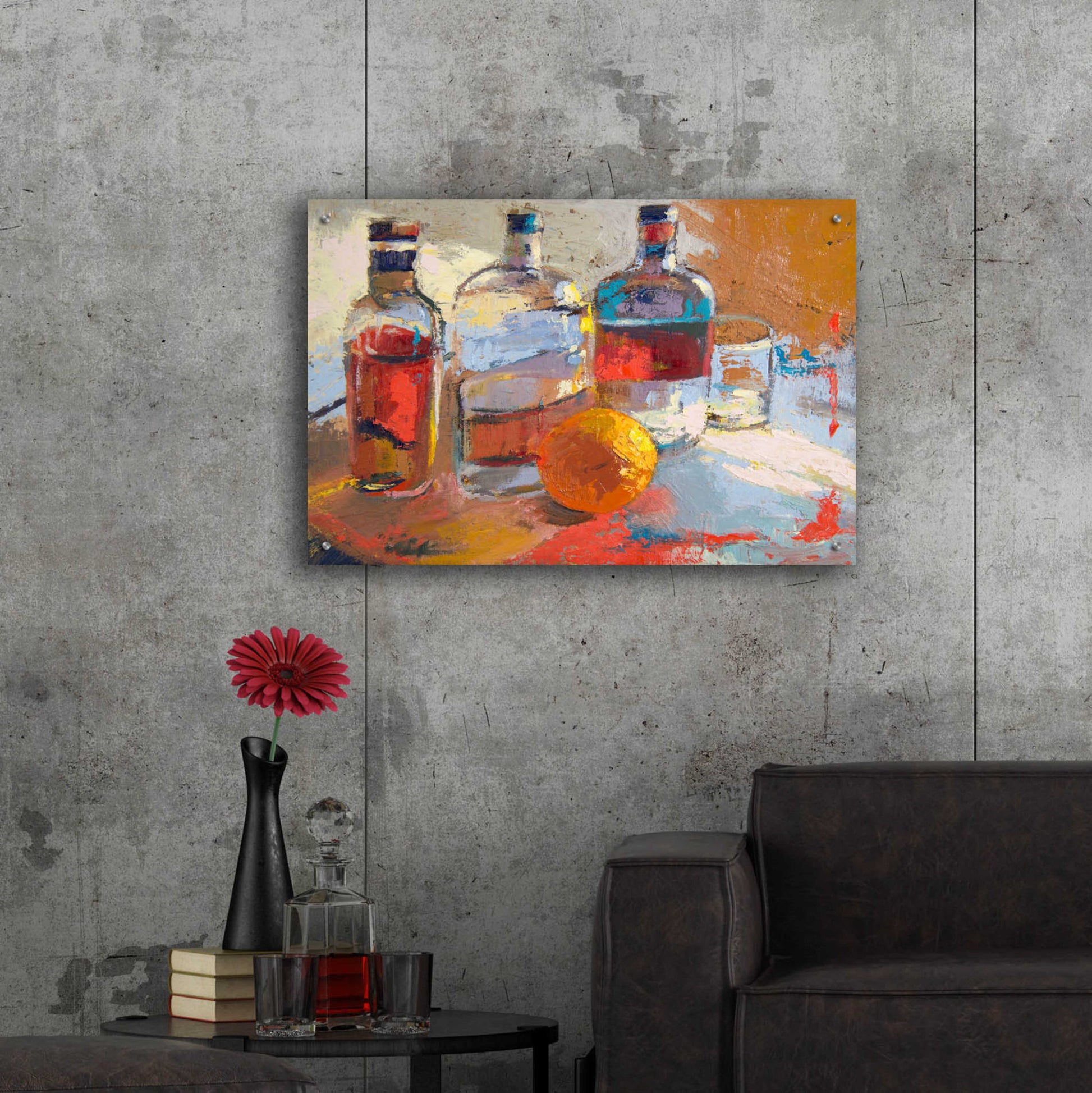 Epic Art 'Bourbon L’Orange' by Beth Forst, Acrylic Glass Wall Art,36x24