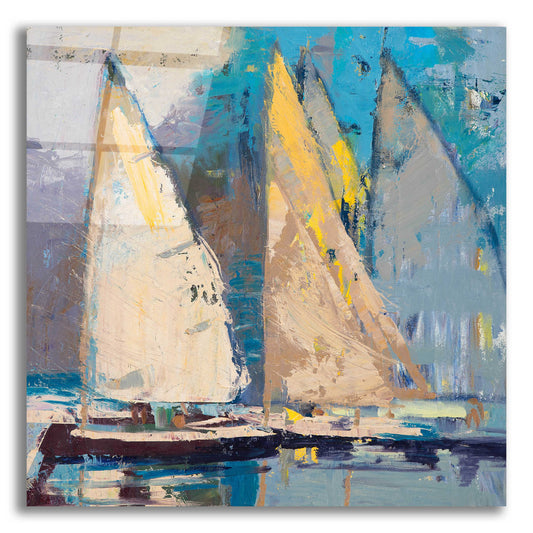 Epic Art 'Breeze  Sail and Sky' by Beth Forst, Acrylic Glass Wall Art