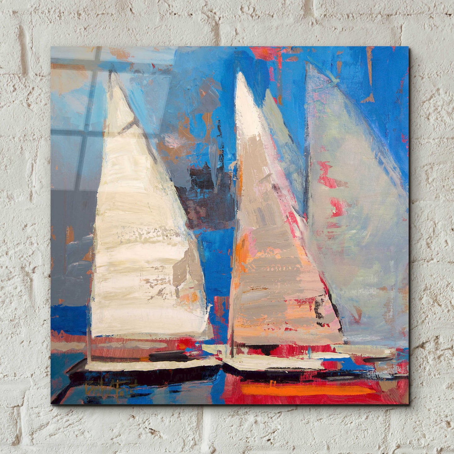 Epic Art 'Ghost Sailing' by Beth Forst, Acrylic Glass Wall Art,12x12