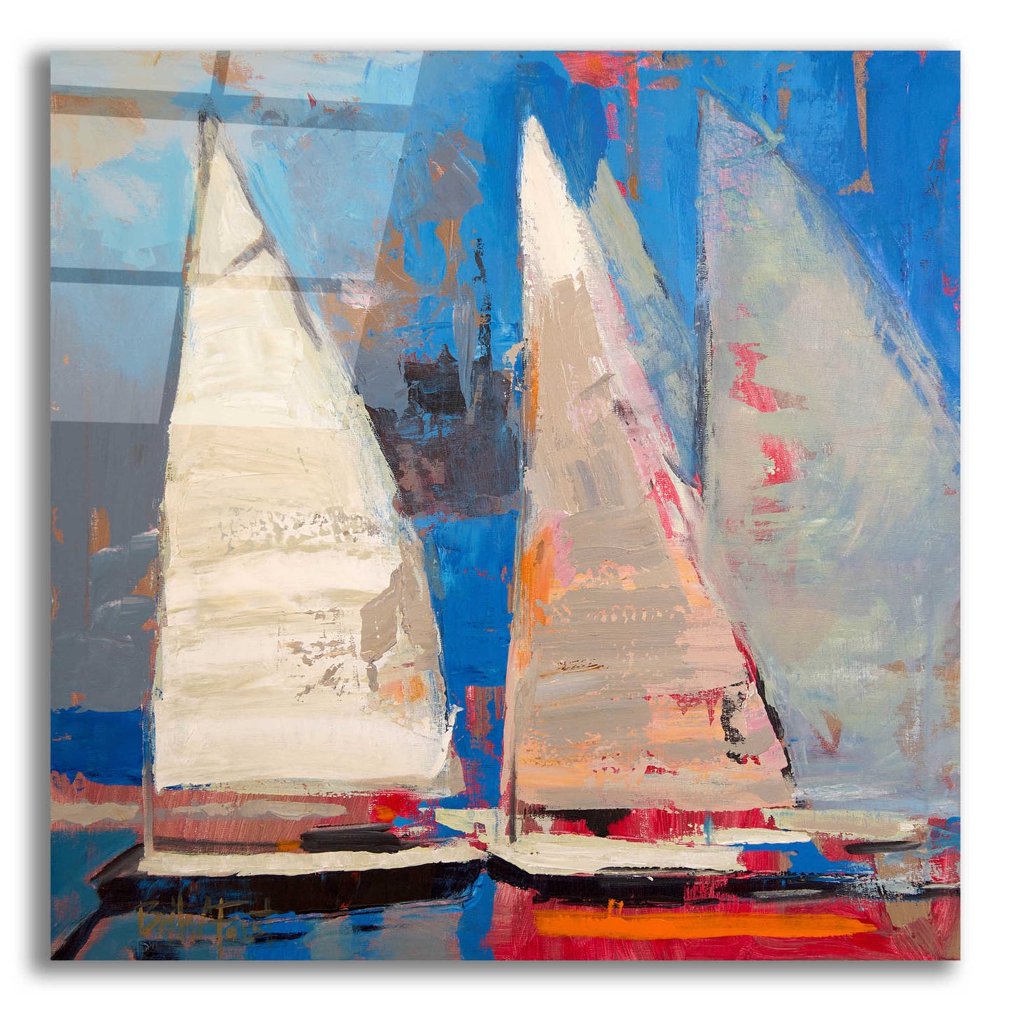 Epic Art 'Ghost Sailing' by Beth Forst, Acrylic Glass Wall Art,12x12