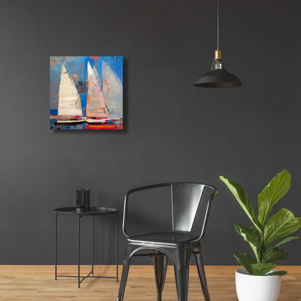 Epic Art 'Ghost Sailing' by Beth Forst, Acrylic Glass Wall Art,24x24