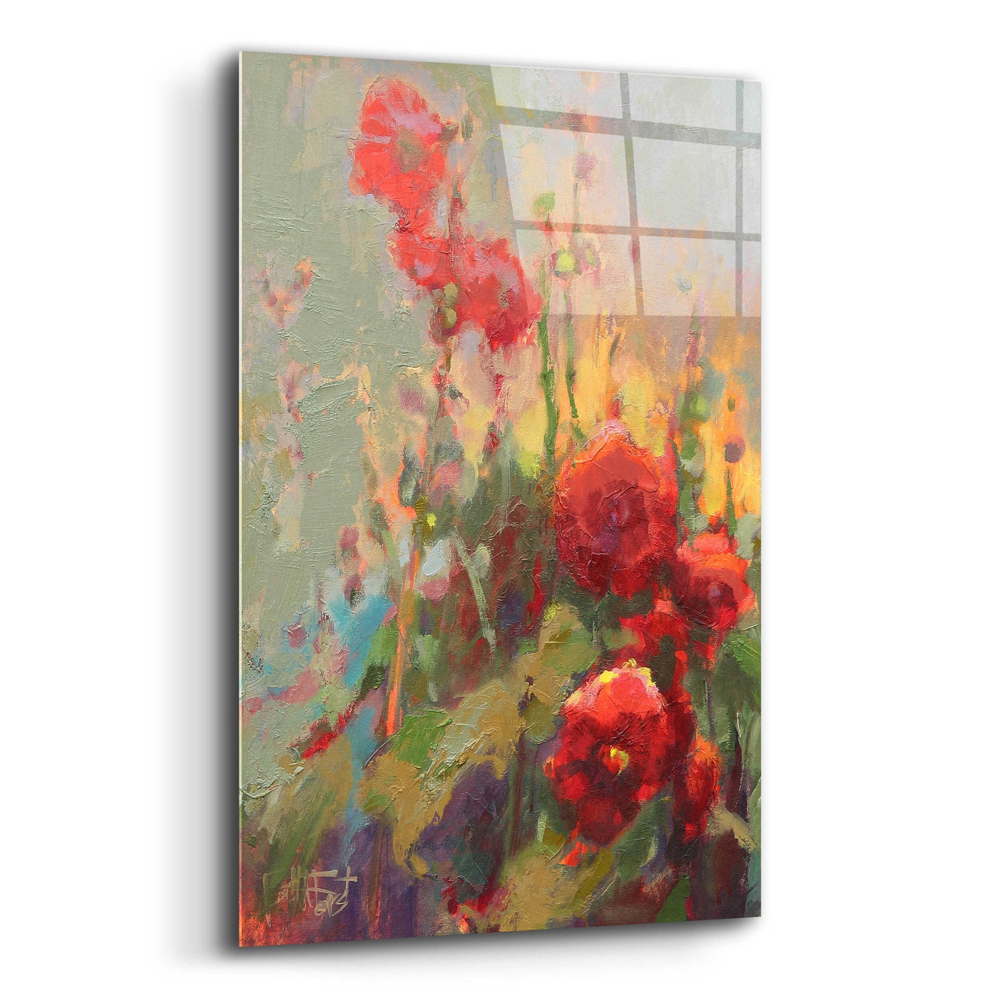 Epic Art 'Hannah’s Cherry Bomb' by Beth Forst, Acrylic Glass Wall Art,12x16