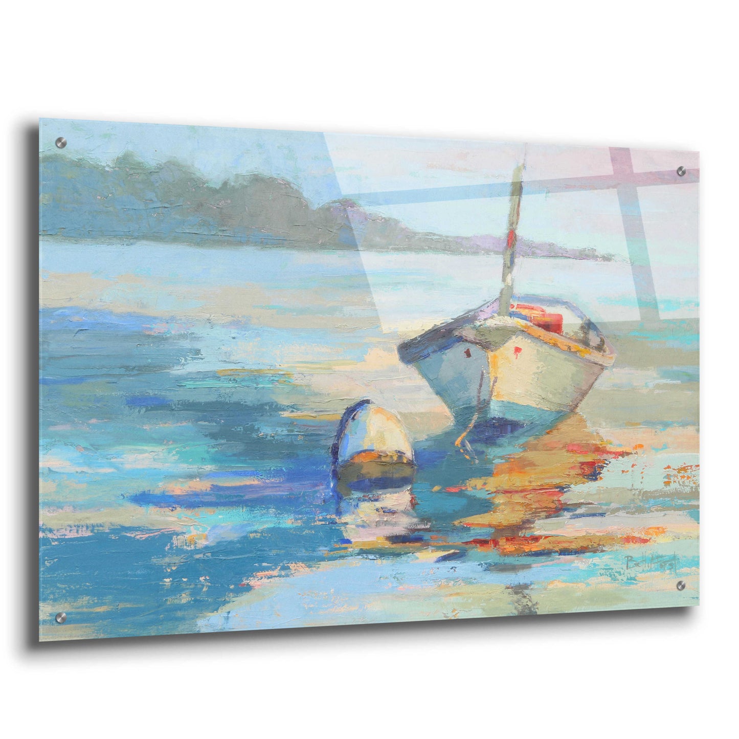 Epic Art 'Monhegan Island Taxi' by Beth Forst, Acrylic Glass Wall Art,36x24