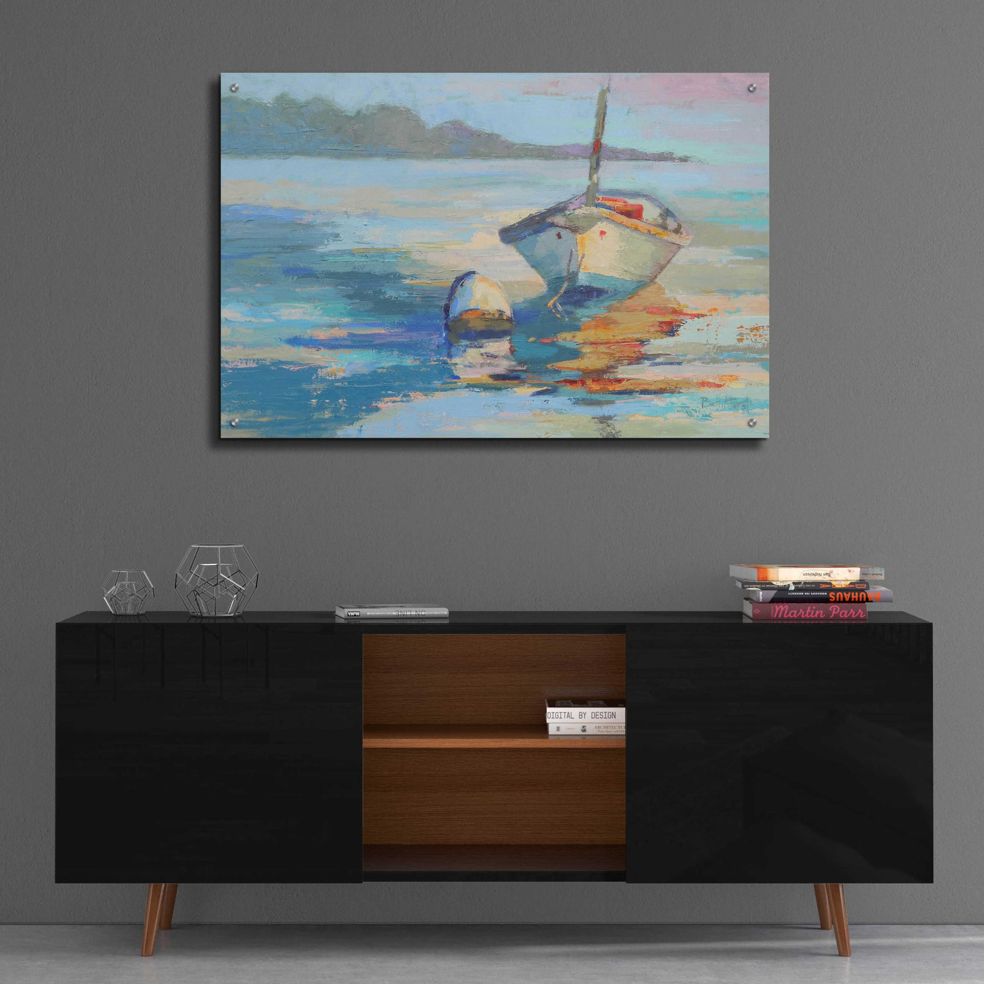 Epic Art 'Monhegan Island Taxi' by Beth Forst, Acrylic Glass Wall Art,36x24