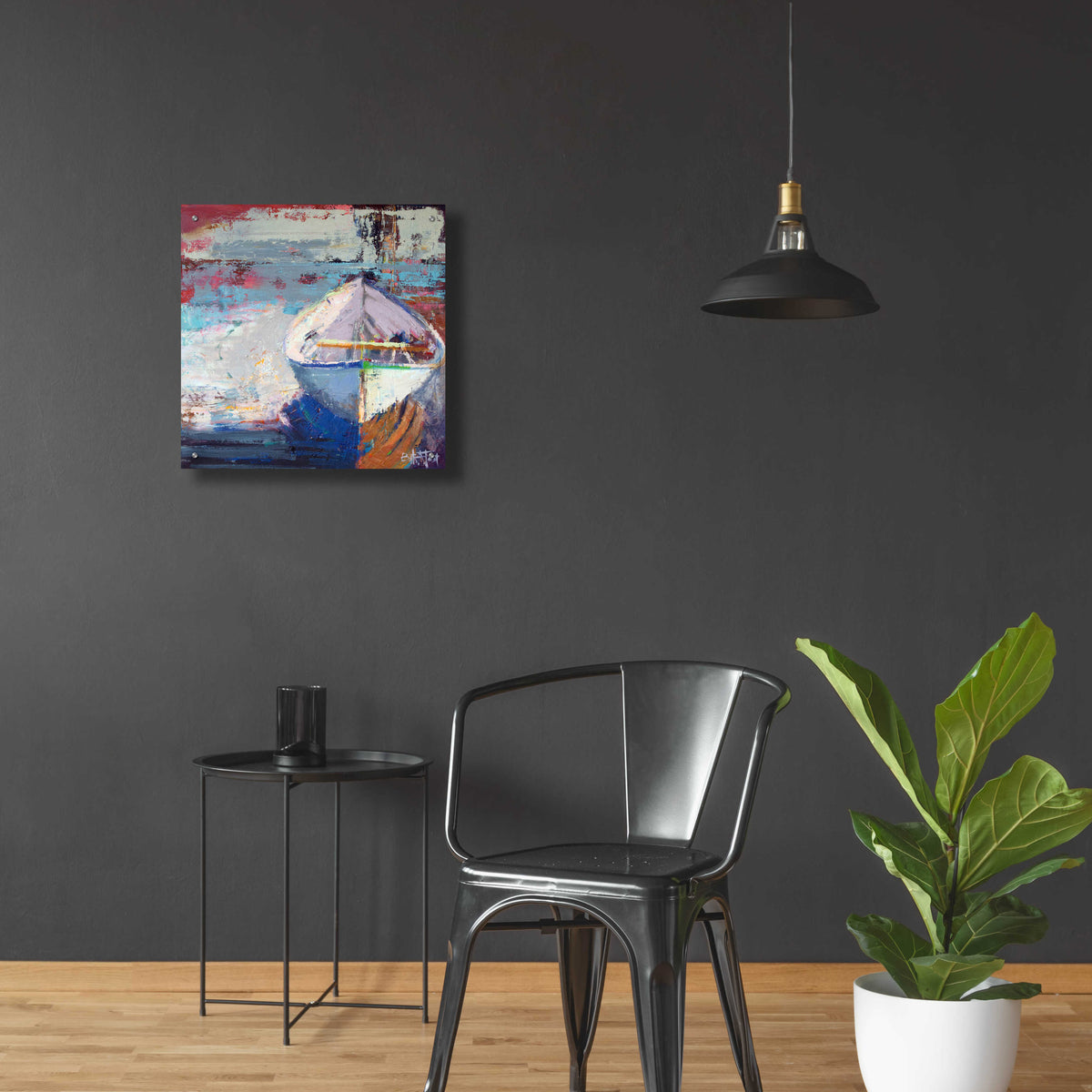 Epic Art 'Tidal Uber Navigation' by Beth Forst, Acrylic Glass Wall Art,24x24