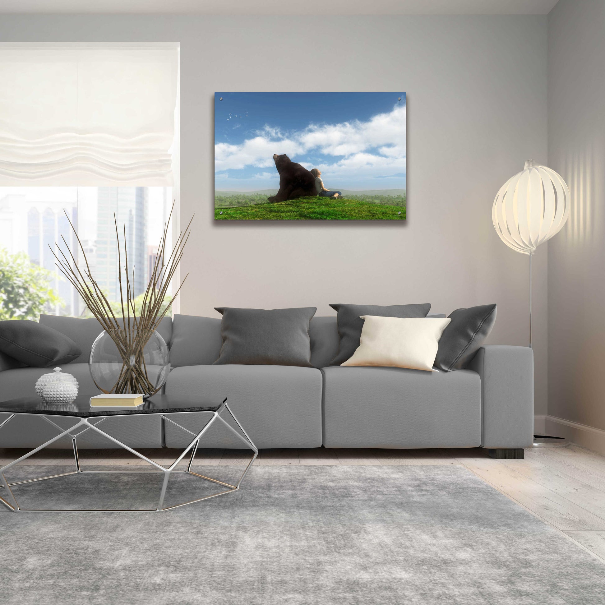 Epic Art 'Cloud Watchers' by Cynthia Decker, Acrylic Glass Wall Art,36x24