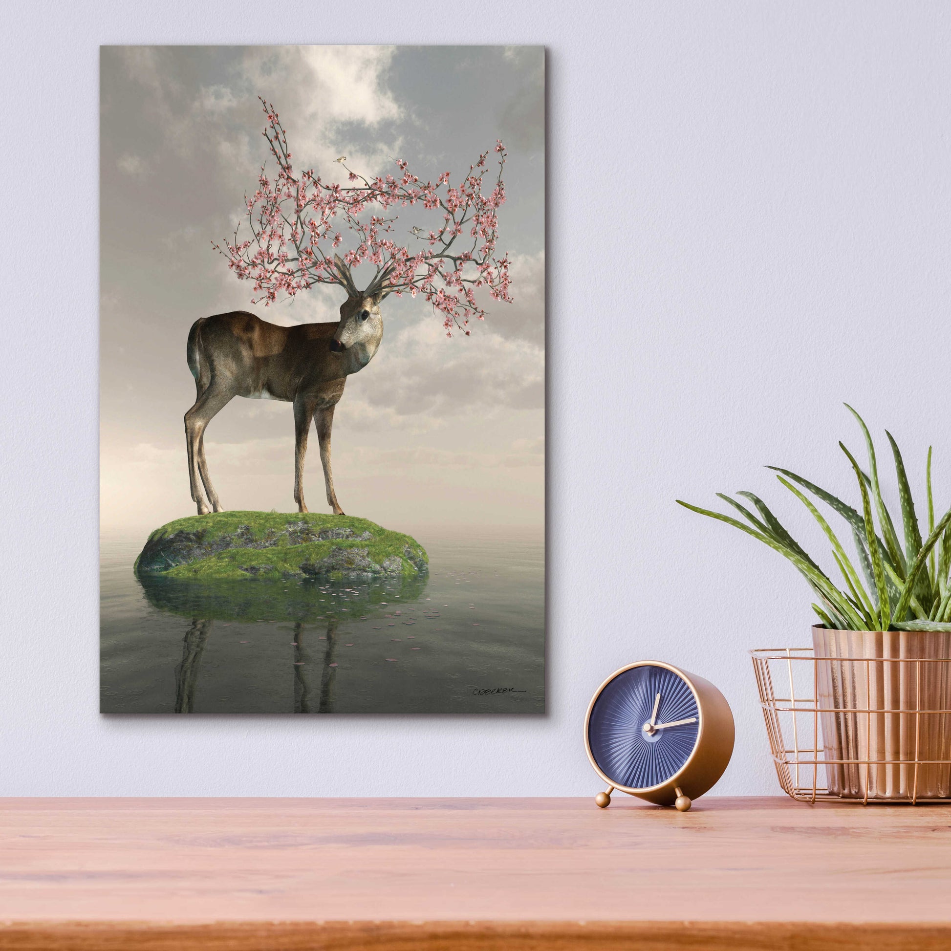 Epic Art 'The Guardian of Spring' by Cynthia Decker, Acrylic Glass Wall Art,12x16