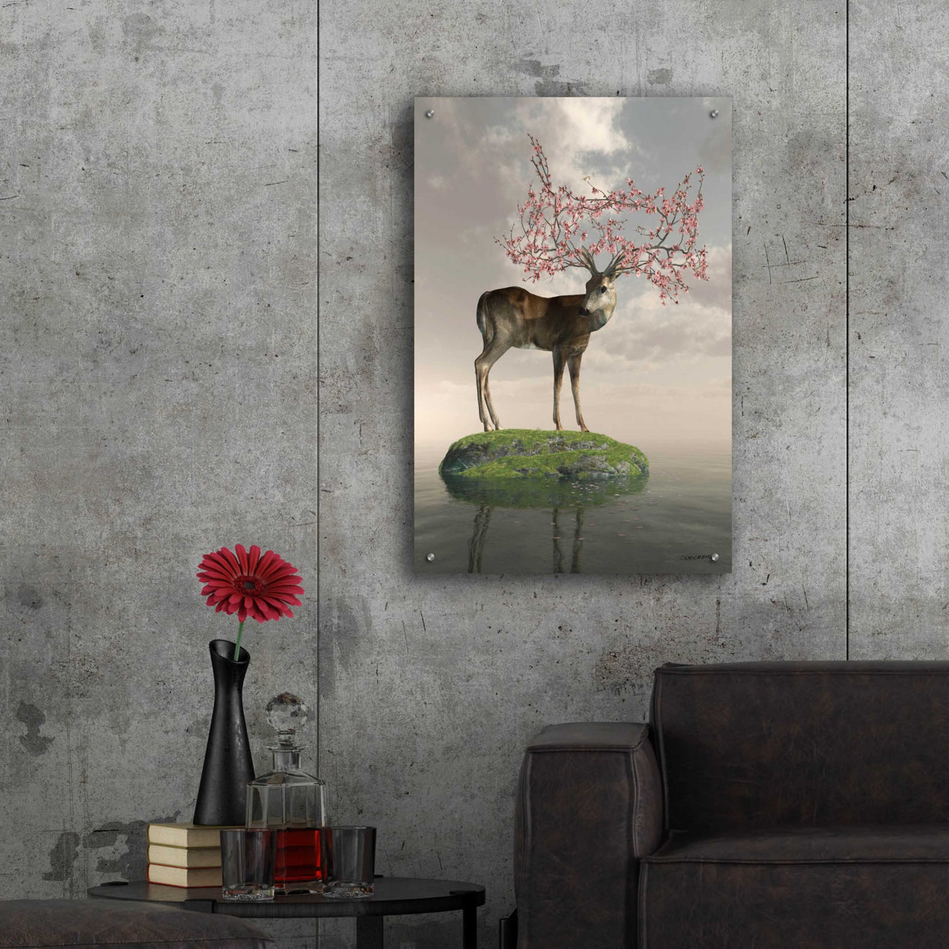 Epic Art 'The Guardian of Spring' by Cynthia Decker, Acrylic Glass Wall Art,24x36