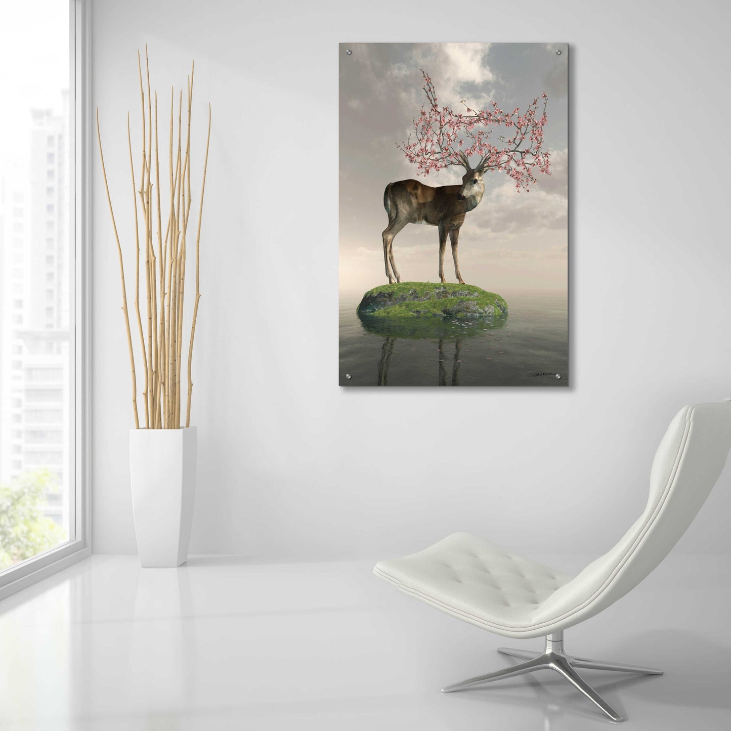 Epic Art 'The Guardian of Spring' by Cynthia Decker, Acrylic Glass Wall Art,24x36