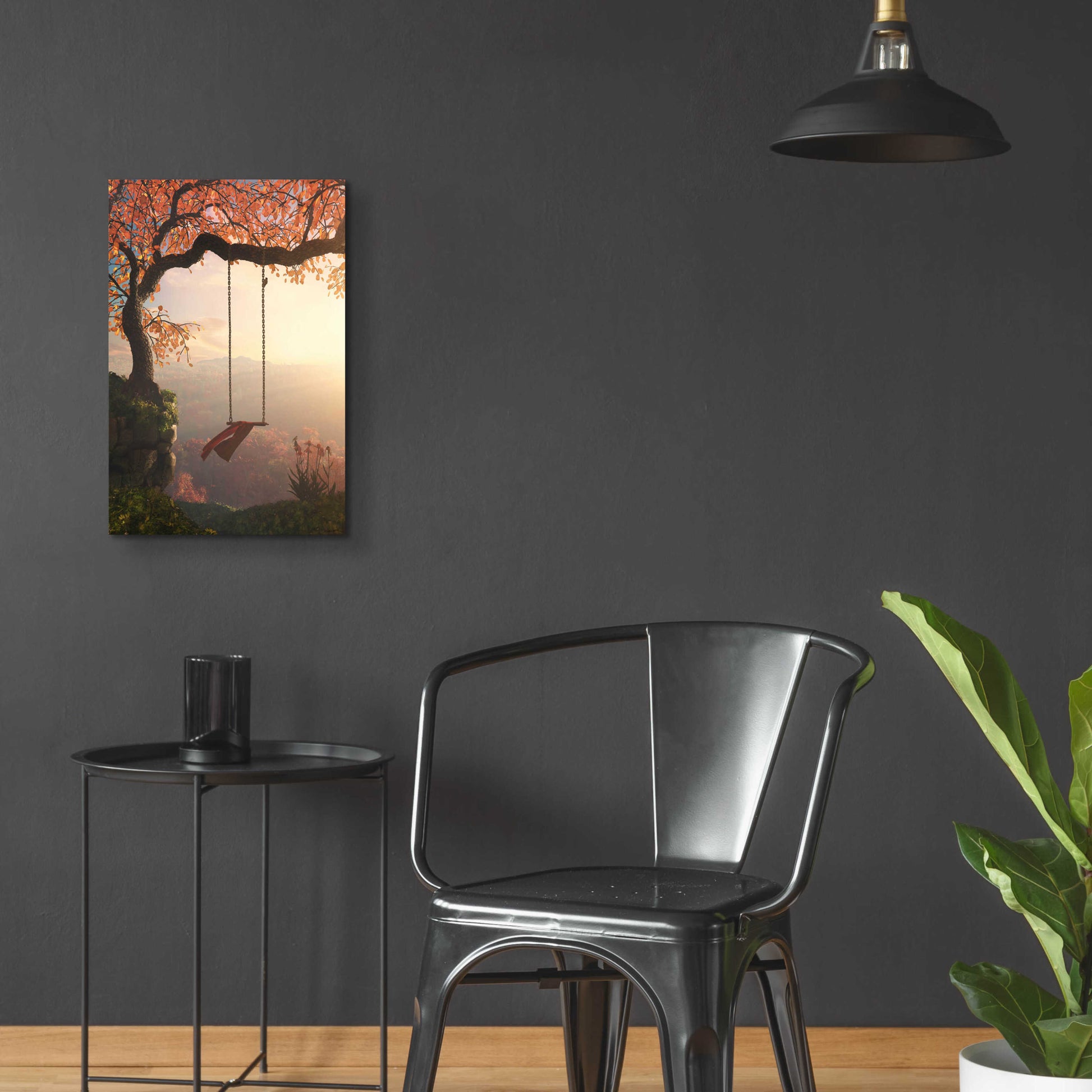 Epic Art 'Tree Swing' by Cynthia Decker, Acrylic Glass Wall Art,16x24