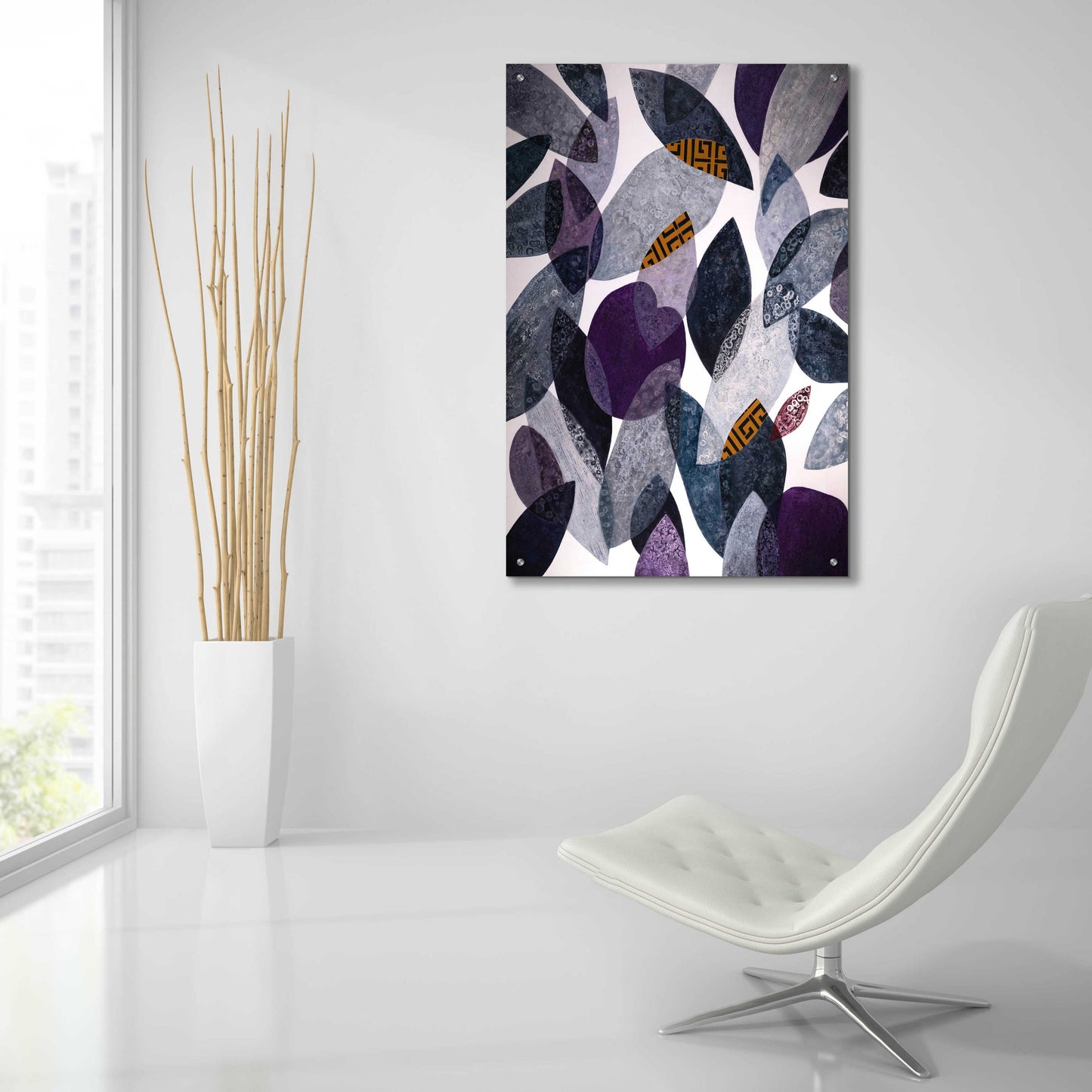 Epic Art 'Hojas Petreas I' by Daniela Fedele, Acrylic Glass Wall Art,24x36