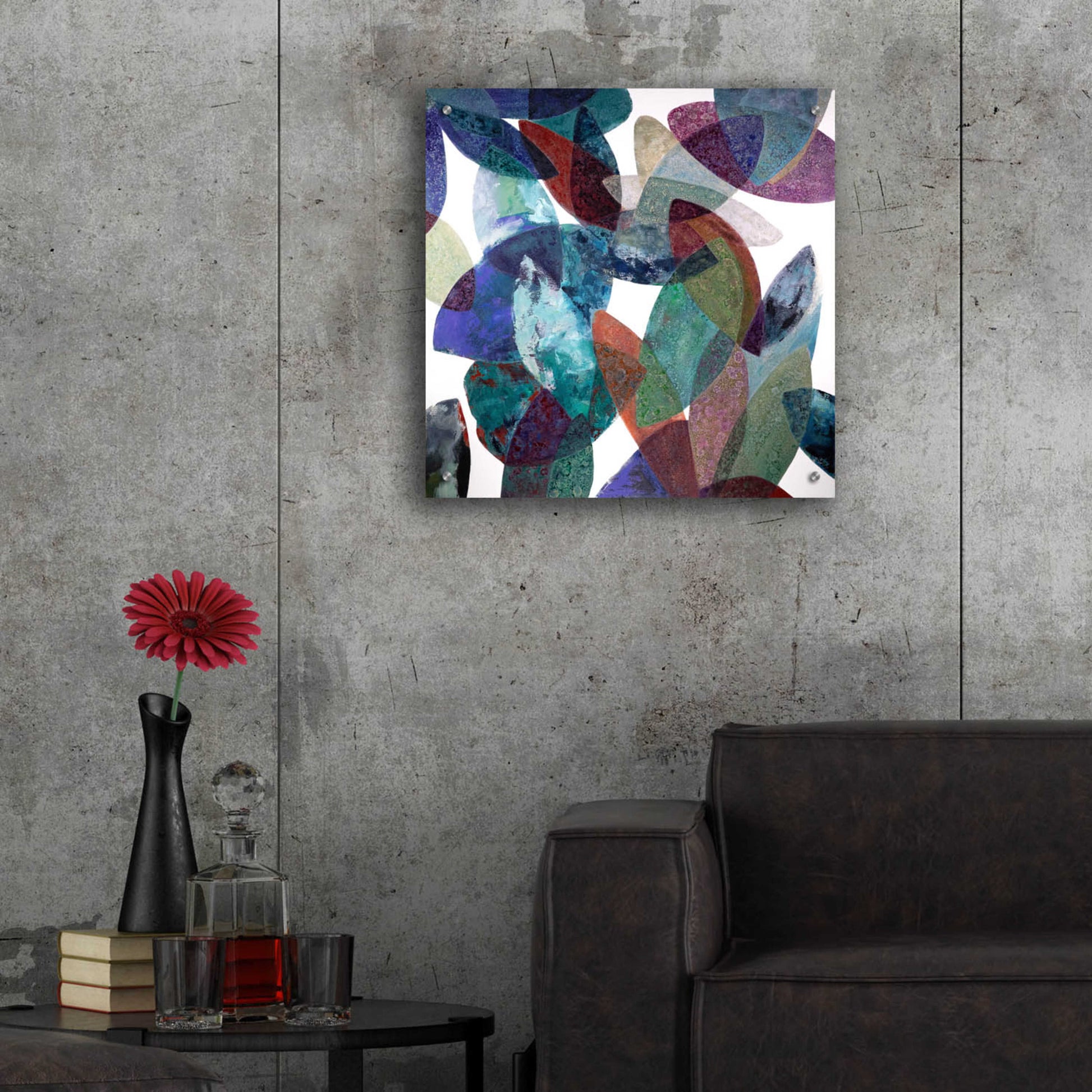 Epic Art 'Hojas Petreas III' by Daniela Fedele, Acrylic Glass Wall Art,24x24