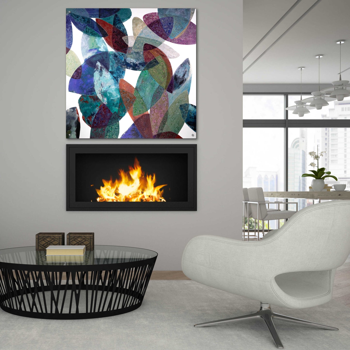 Epic Art 'Hojas Petreas III' by Daniela Fedele, Acrylic Glass Wall Art,36x36