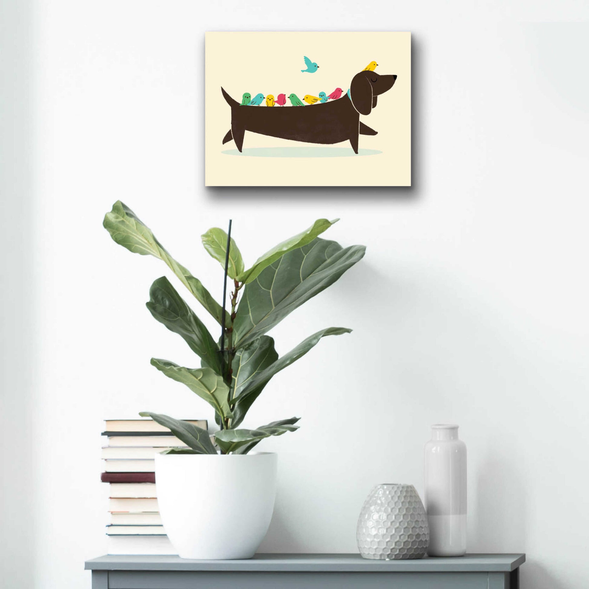 Epic Art 'Bird Dog' by Jay Fleck, Acrylic Glass Wall Art,16x12