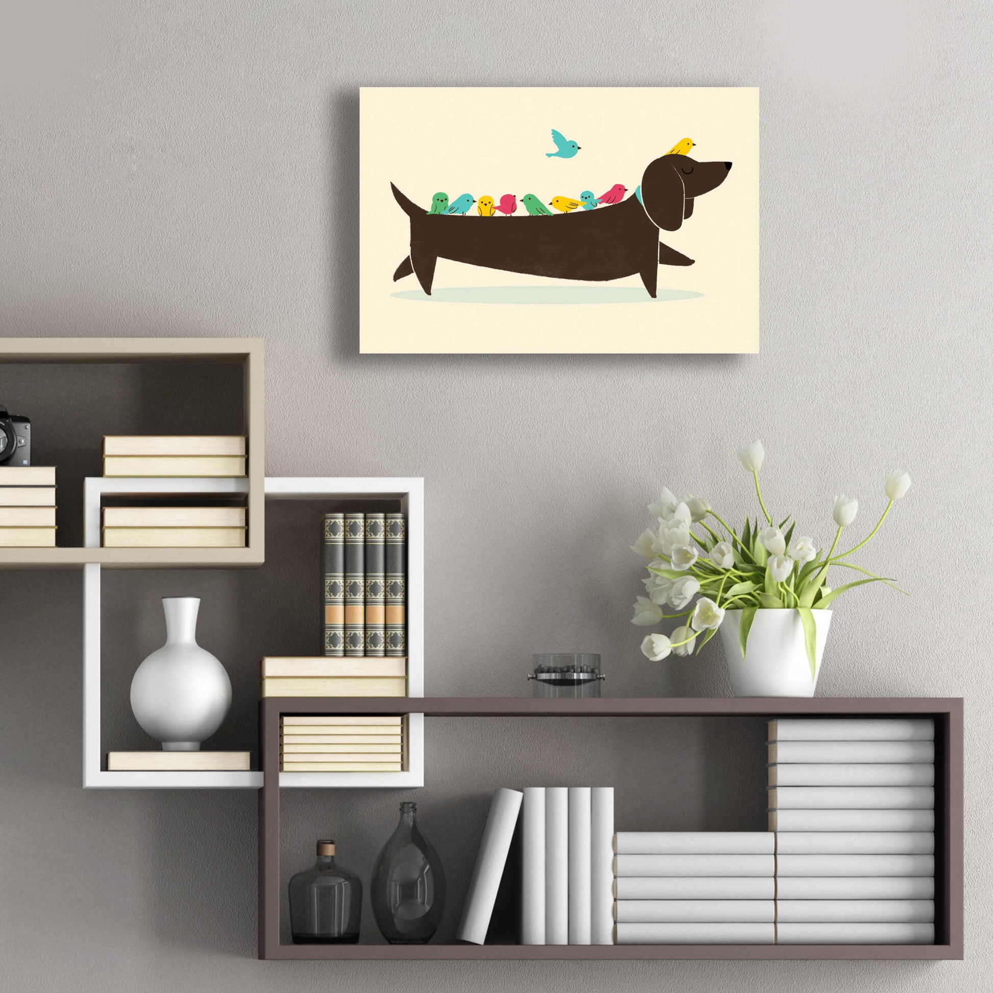 Epic Art 'Bird Dog' by Jay Fleck, Acrylic Glass Wall Art,24x16