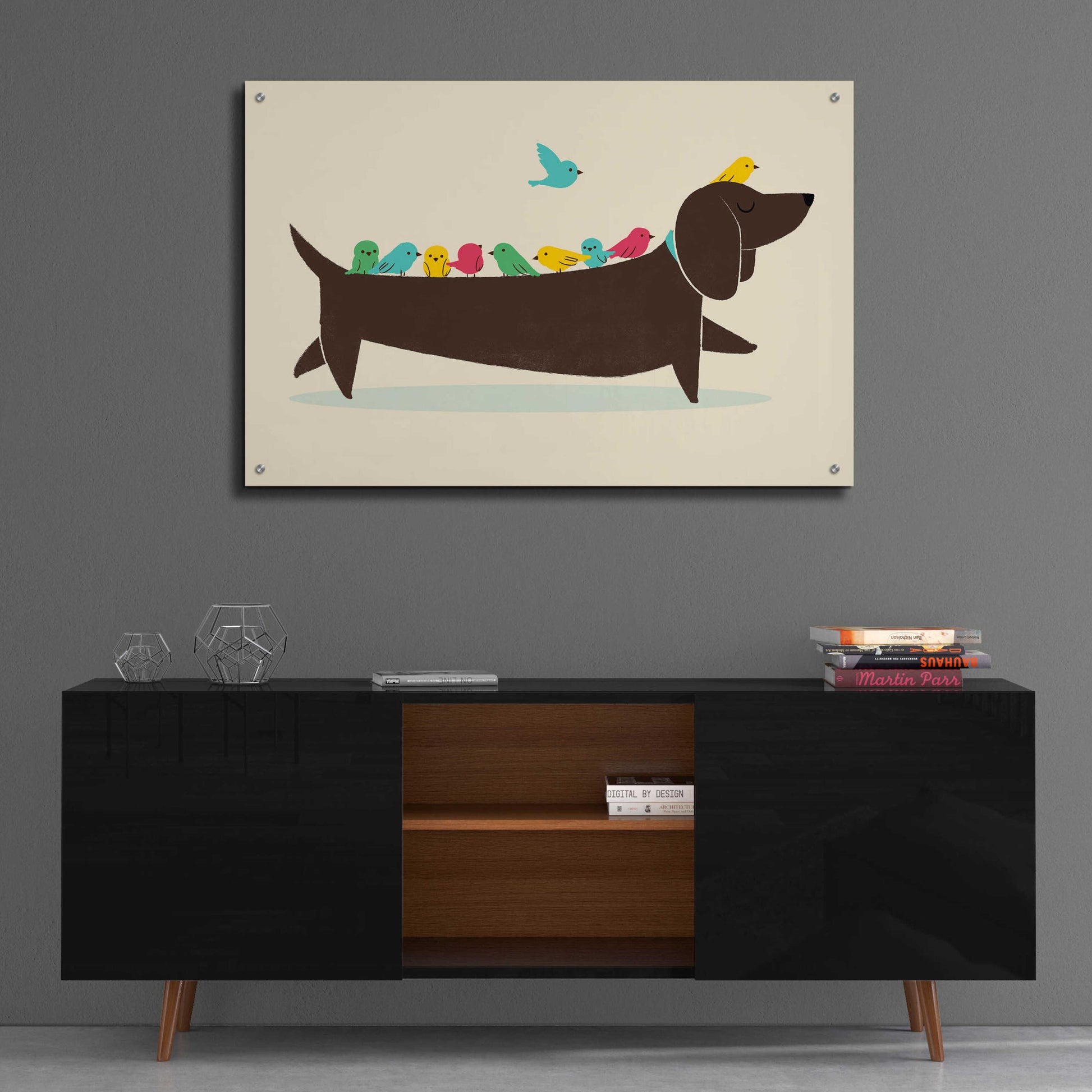 Epic Art 'Bird Dog' by Jay Fleck, Acrylic Glass Wall Art,36x24