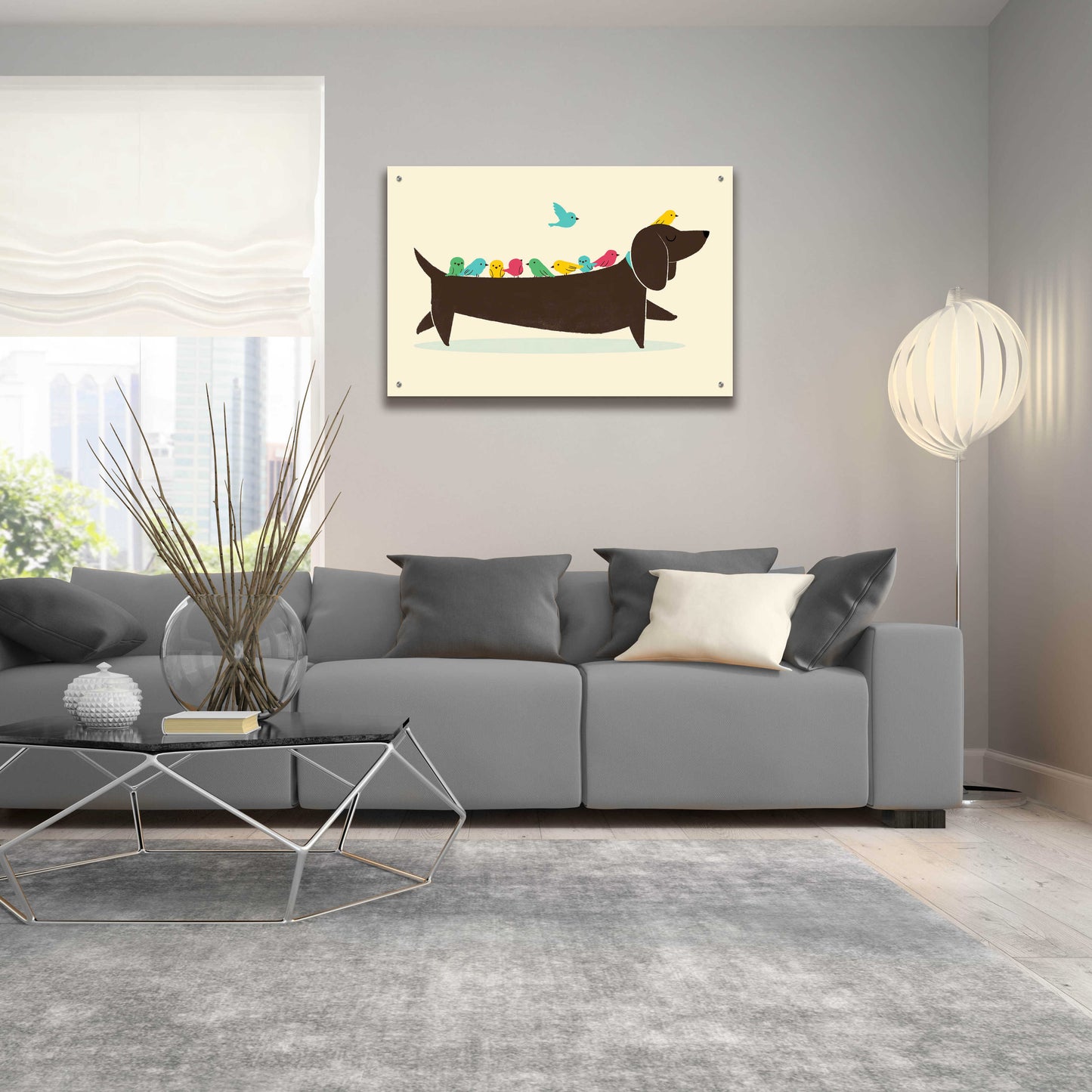 Epic Art 'Bird Dog' by Jay Fleck, Acrylic Glass Wall Art,36x24