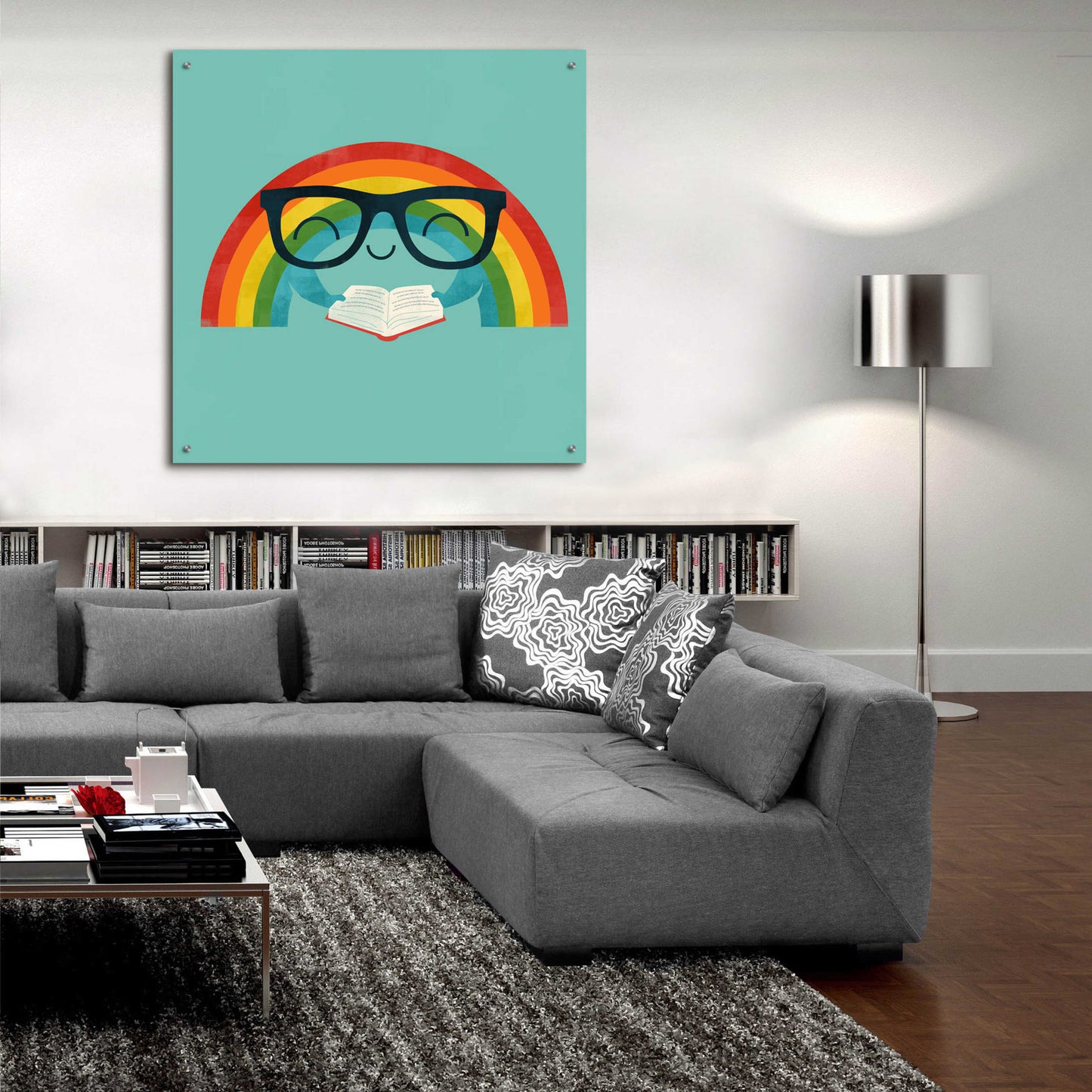 Epic Art 'Brainbow' by Jay Fleck, Acrylic Glass Wall Art,36x36