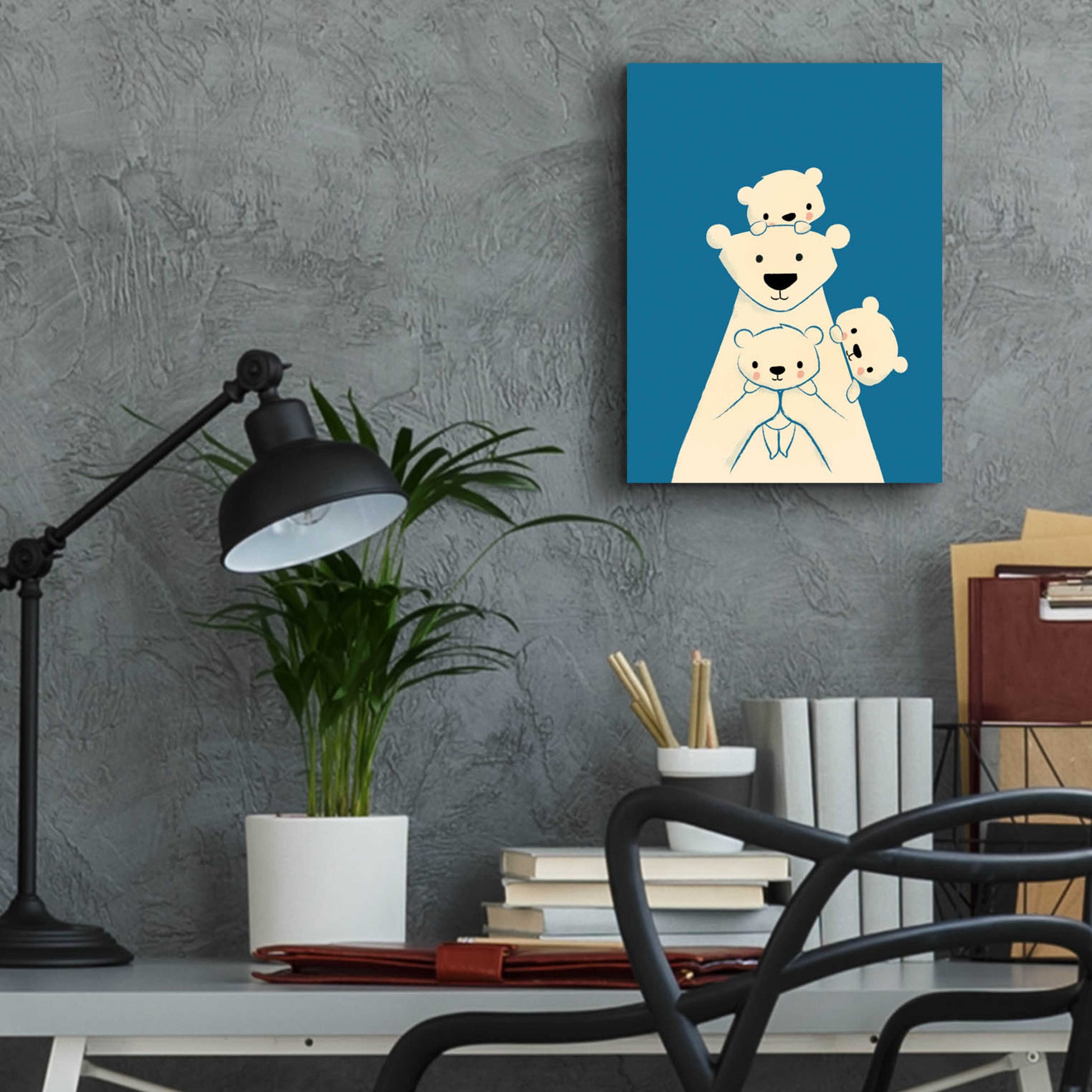 Epic Art 'Papa Bear' by Jay Fleck, Acrylic Glass Wall Art,12x16