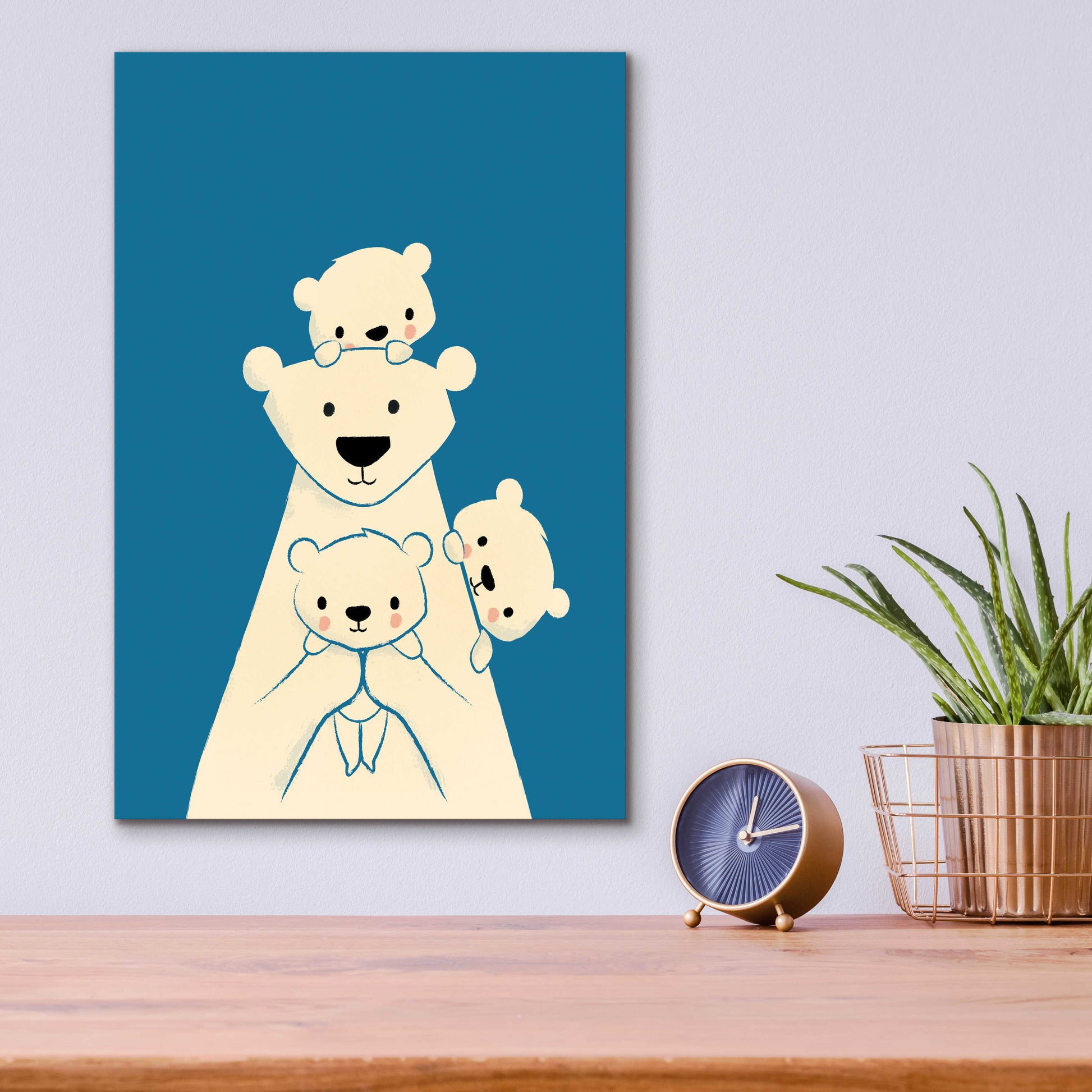 Epic Art 'Papa Bear' by Jay Fleck, Acrylic Glass Wall Art,12x16