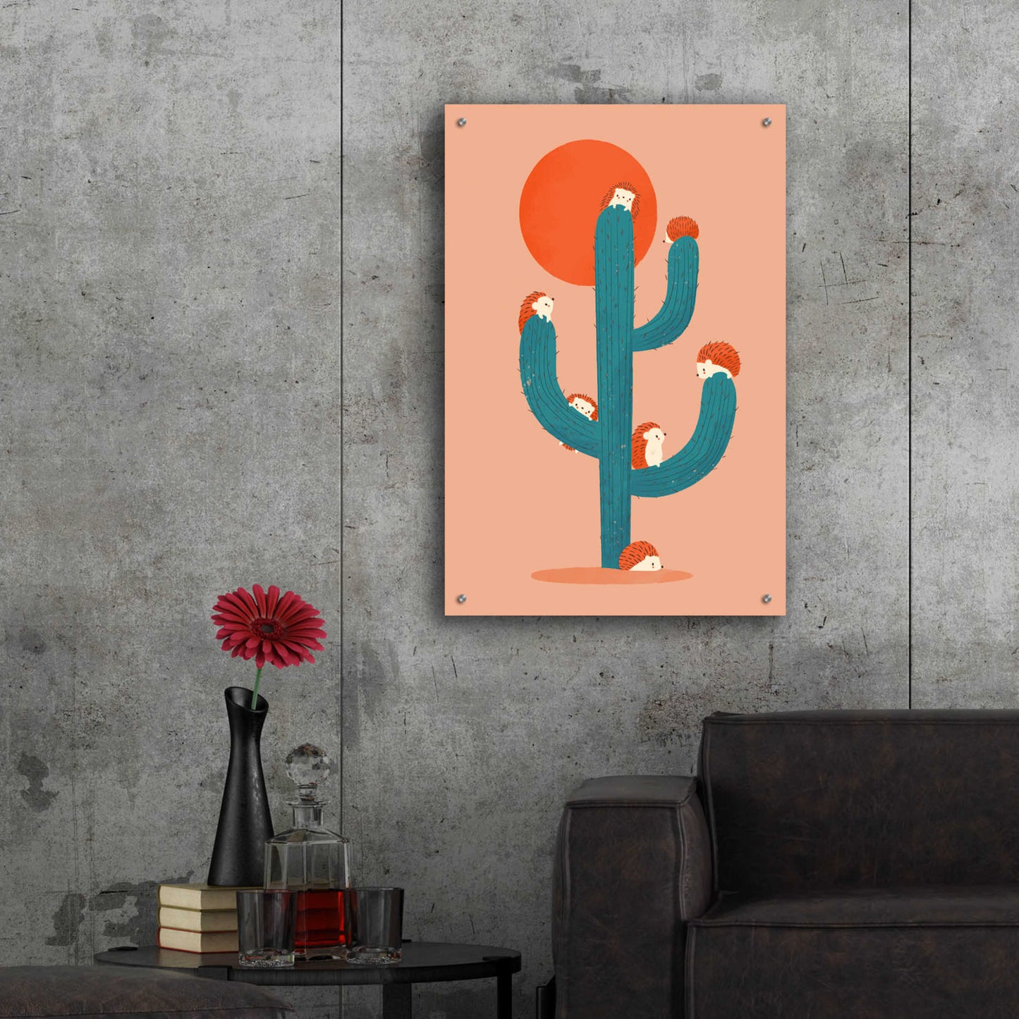 Epic Art 'Prickly' by Jay Fleck, Acrylic Glass Wall Art,24x36