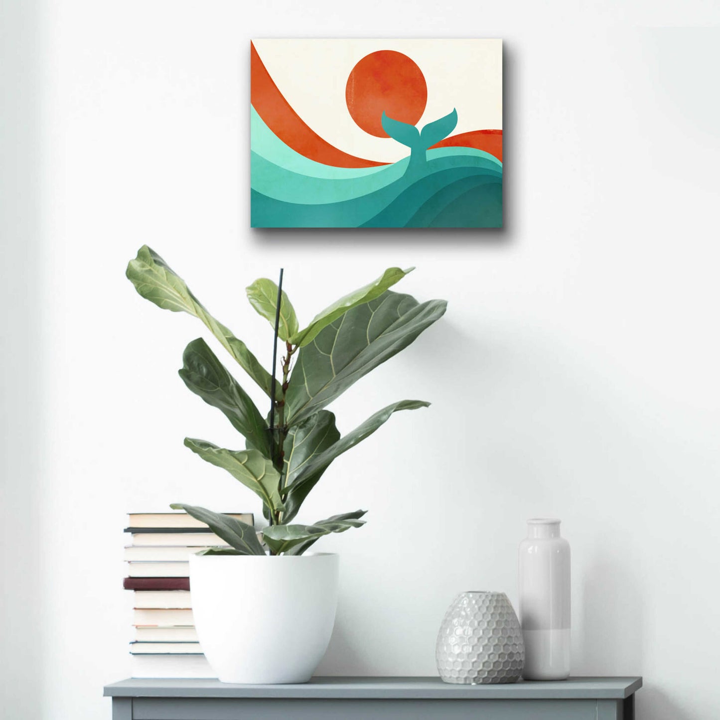 Epic Art 'Wave (Day)' by Jay Fleck, Acrylic Glass Wall Art,16x12