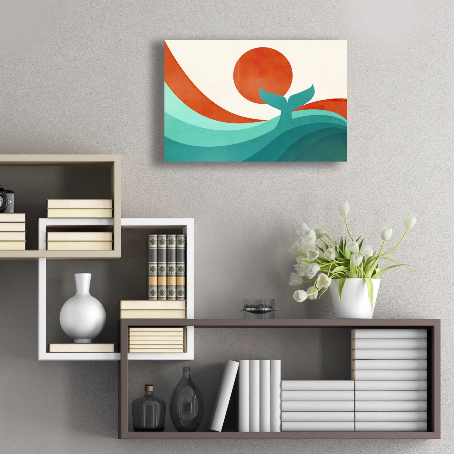 Epic Art 'Wave (Day)' by Jay Fleck, Acrylic Glass Wall Art,24x16