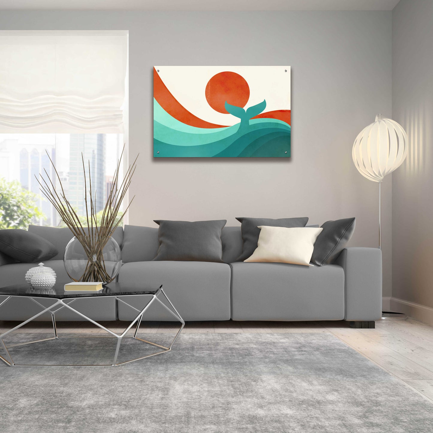 Epic Art 'Wave (Day)' by Jay Fleck, Acrylic Glass Wall Art,36x24