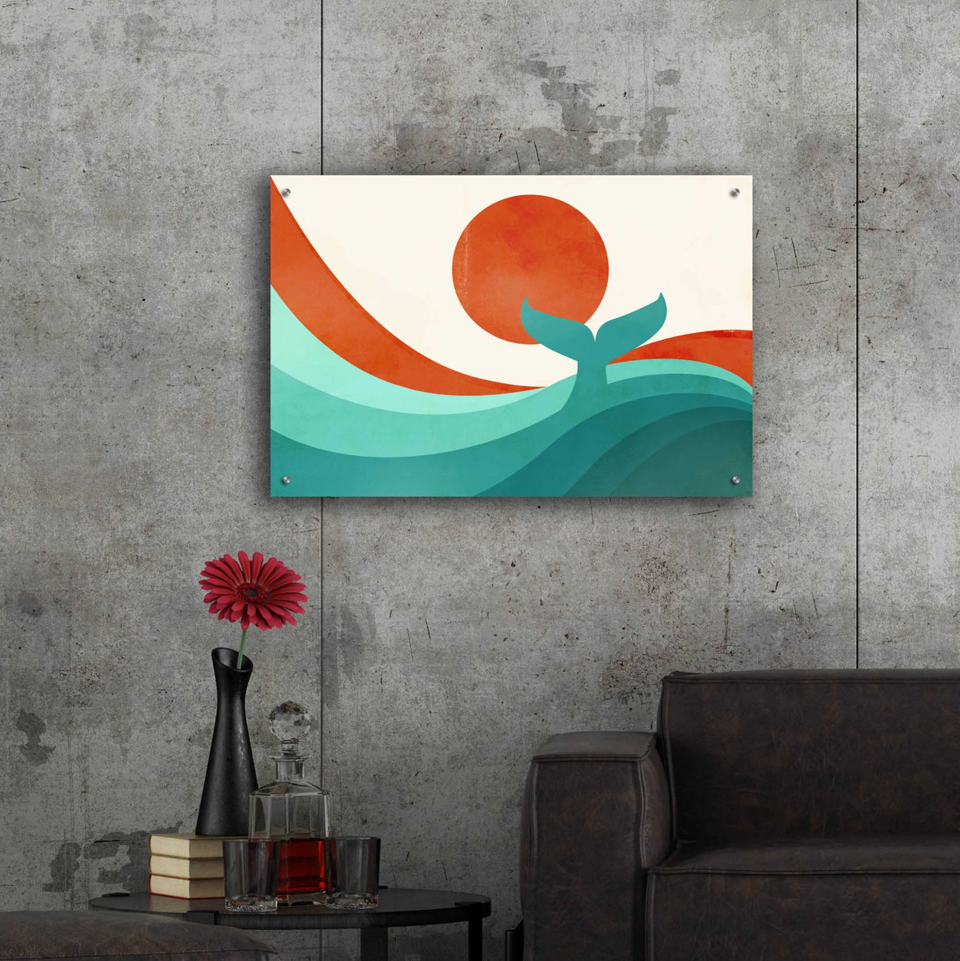 Epic Art 'Wave (Day)' by Jay Fleck, Acrylic Glass Wall Art,36x24