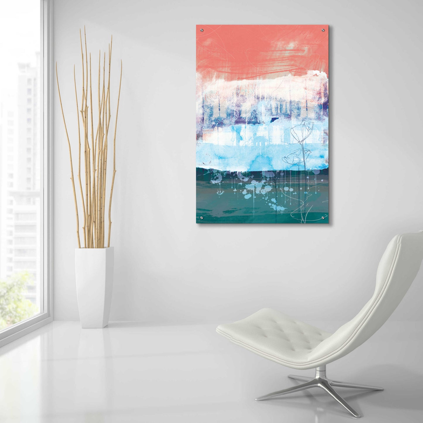 Epic Art 'Unexpected Bloom No. 1' by Louis Duncan-He, Acrylic Glass Wall Art,24x36