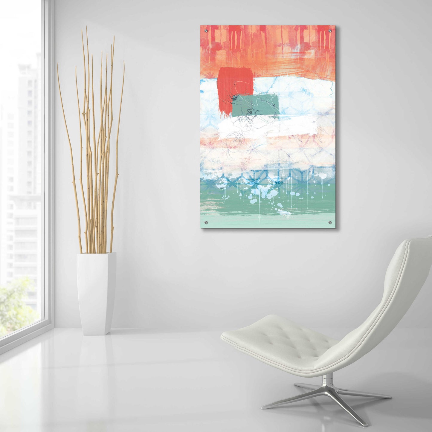 Epic Art 'Unexpected Bloom No. 2' by Louis Duncan-He, Acrylic Glass Wall Art,24x36